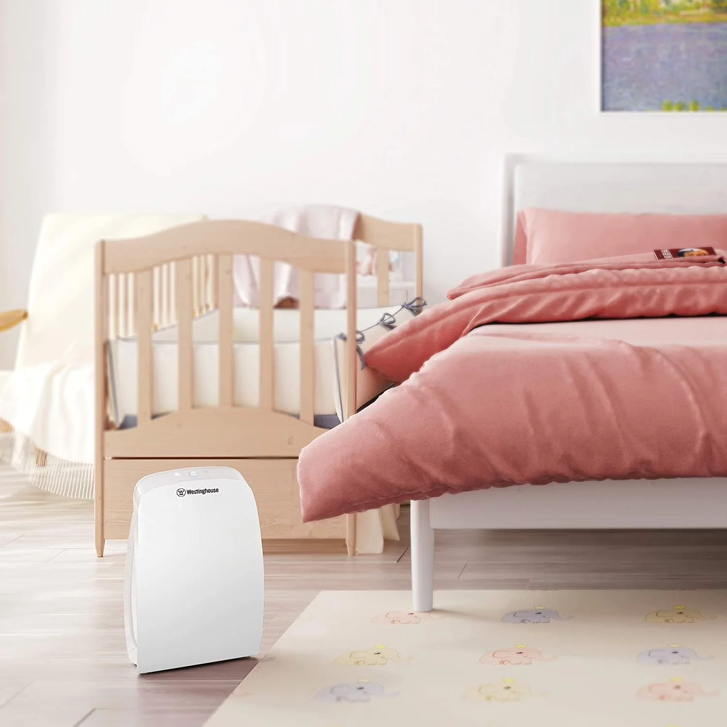 Versatile Air Purifier with Filter Change Indicator, 1701 HEPA - White Model 54A8B9
