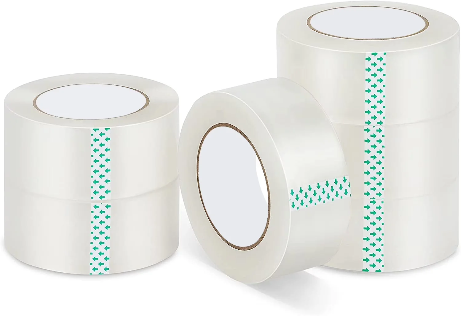 Premium Moving with Clear, 6-Pack, Pen + Gear Basic BOPP Packing Tape - Clear Bopp, Acrylic Model 3CE41A