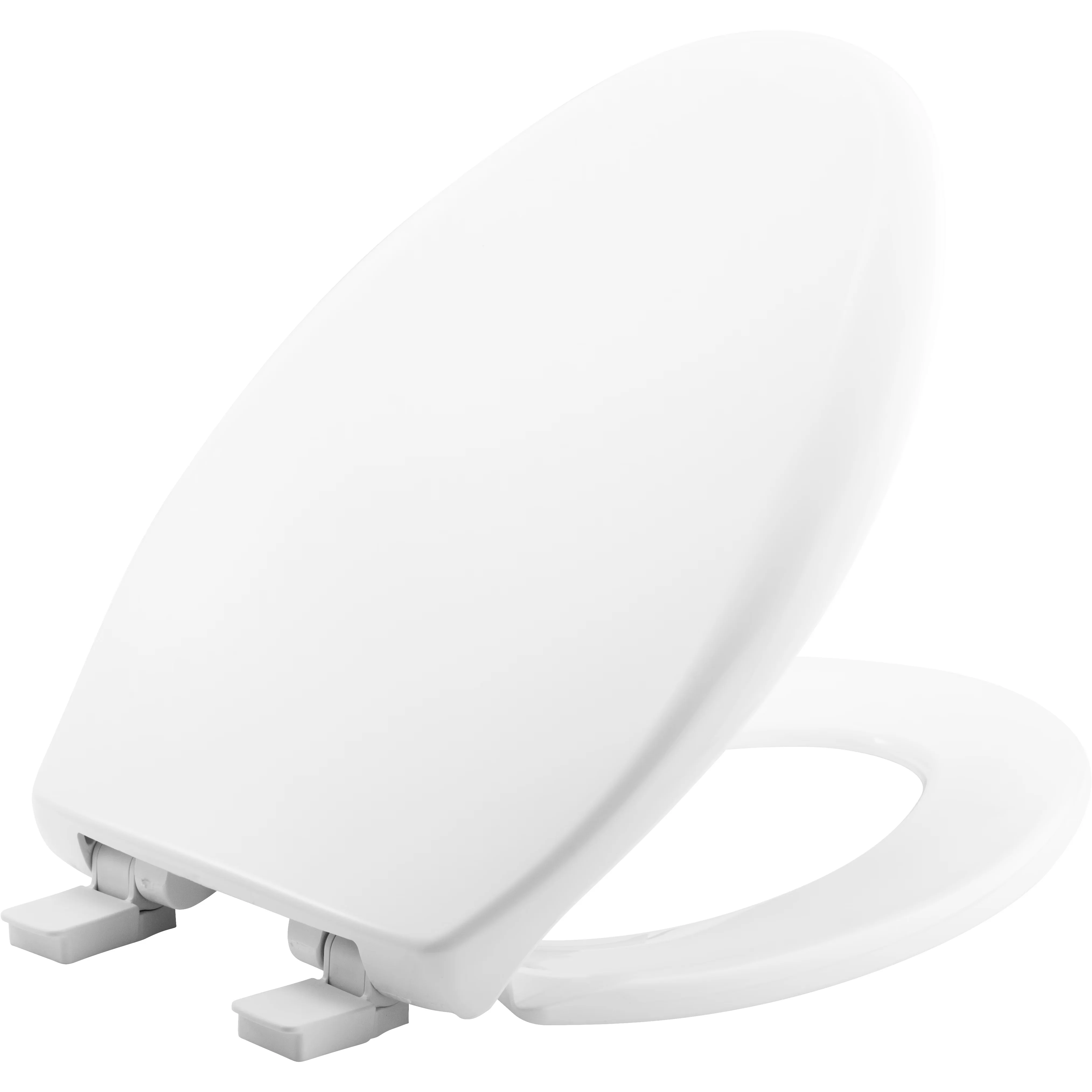 Toilet Seats And Lid Stylish with Adjustable, STA-TITE Seat Fastening System - White Plastic Model 157010