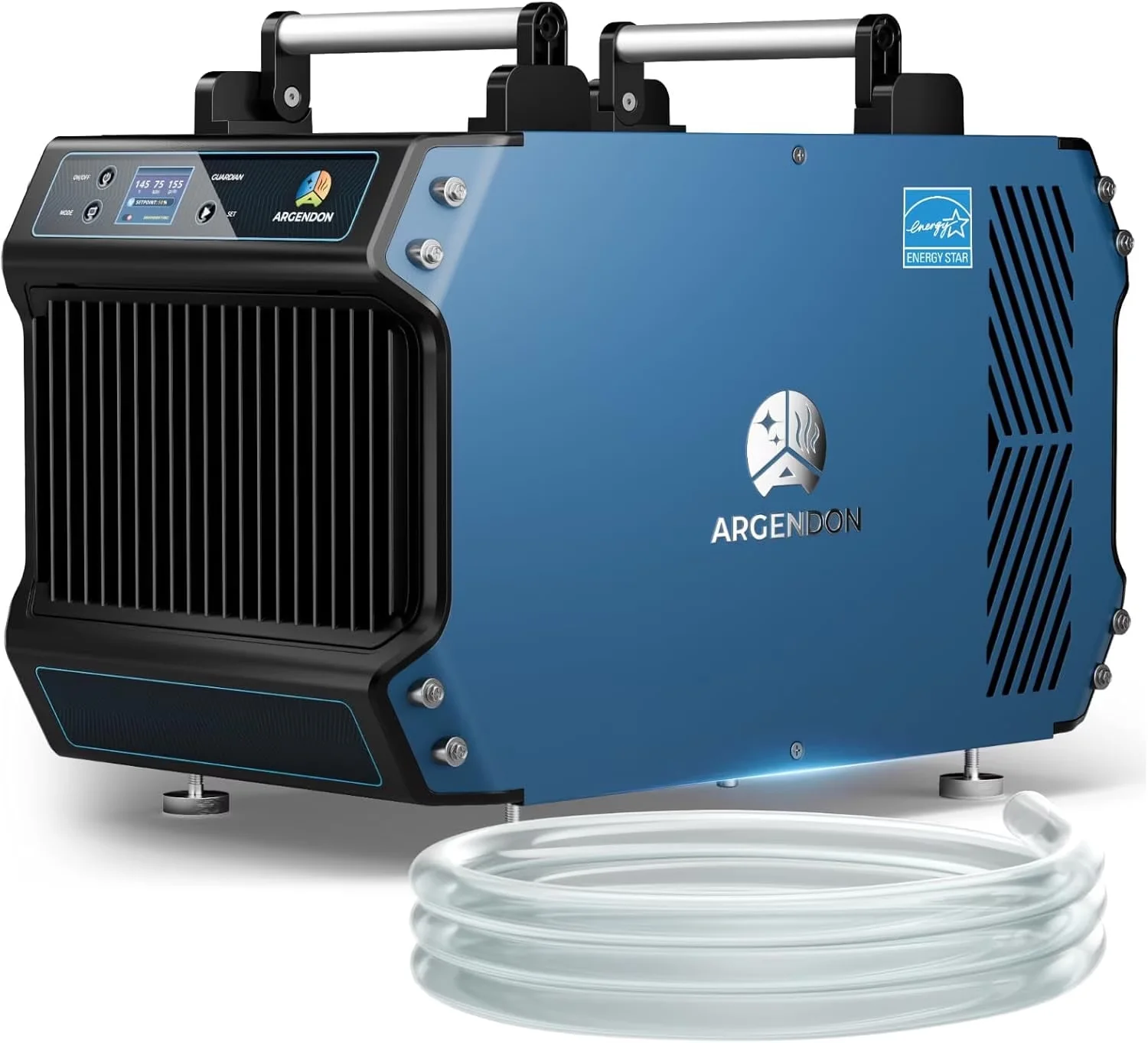 Dehumidifier Efficient with Drain Hose 145 Pints Basement, Industrial Sites - Blue Model AE5AA7