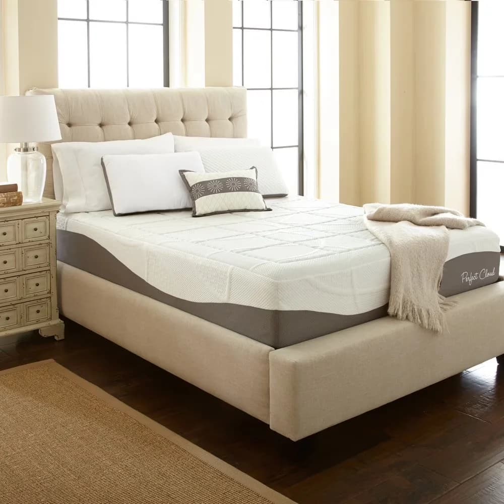 Mattresses Accessory Durable with Full - Memory Foam White Elegance for Home and Office Model EB1464