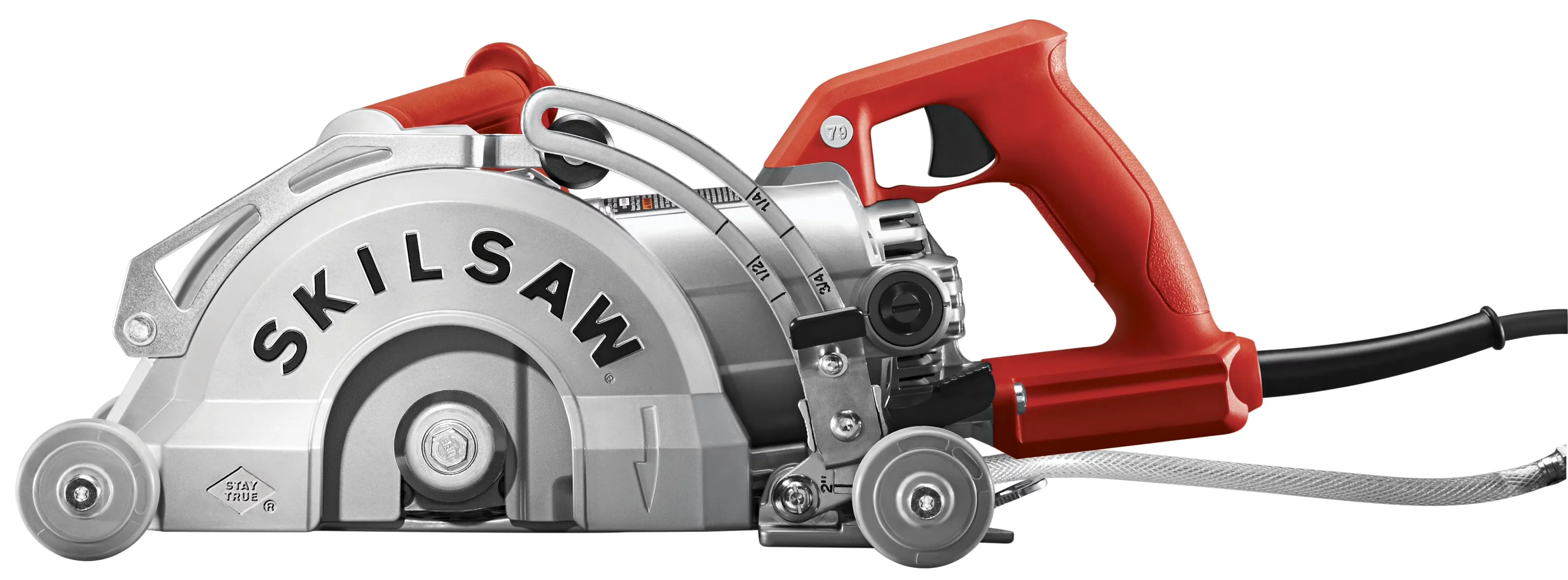 Power Saw Essential with Wheeled, Adjustable, SPT79-00 15-Amp 7 In. Worm Drive - Model 8C6AB4