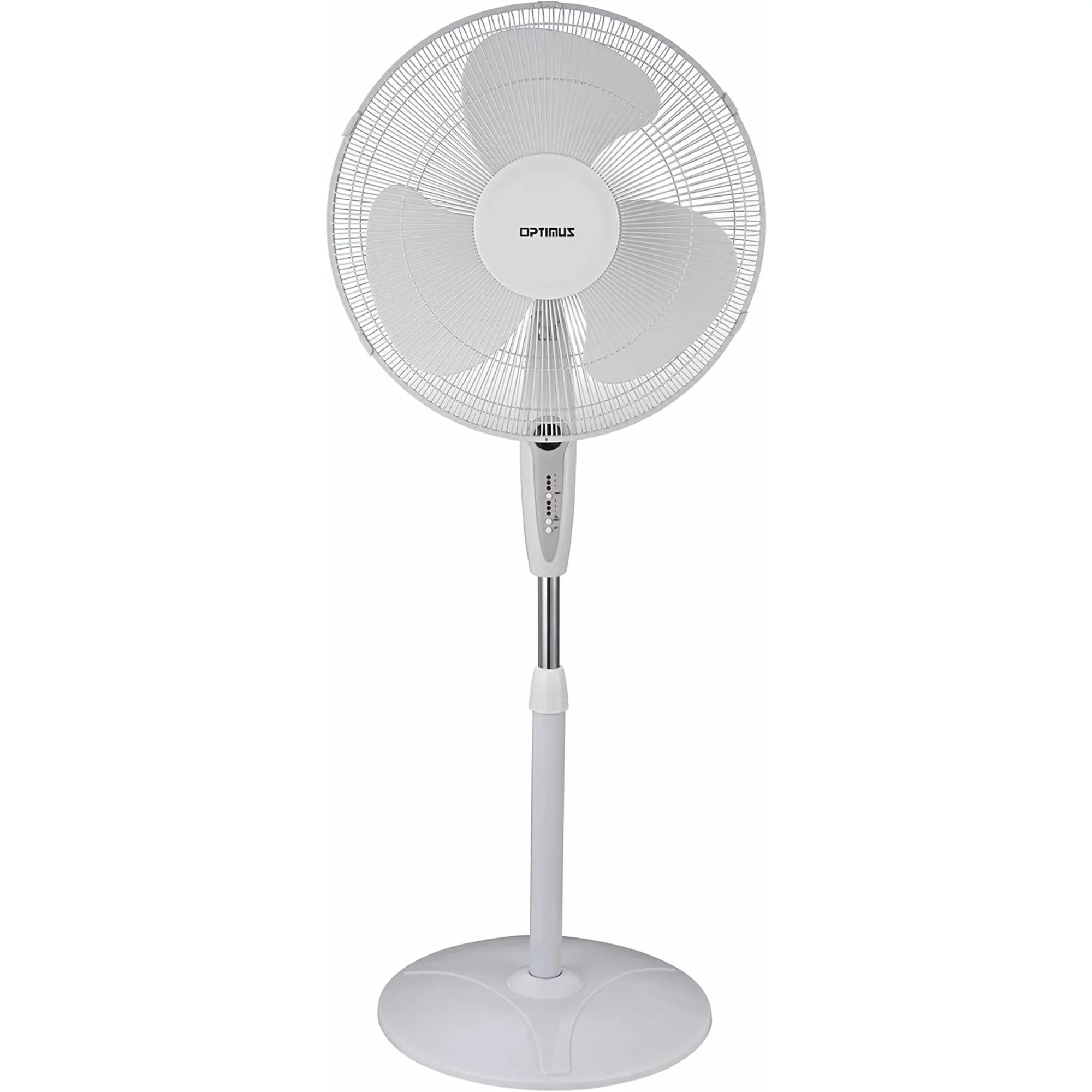 Fans In Cooling Essential with Oscillating, Timer, F- 16" Oscillating Stand Fan - Plastic White Model 39C496