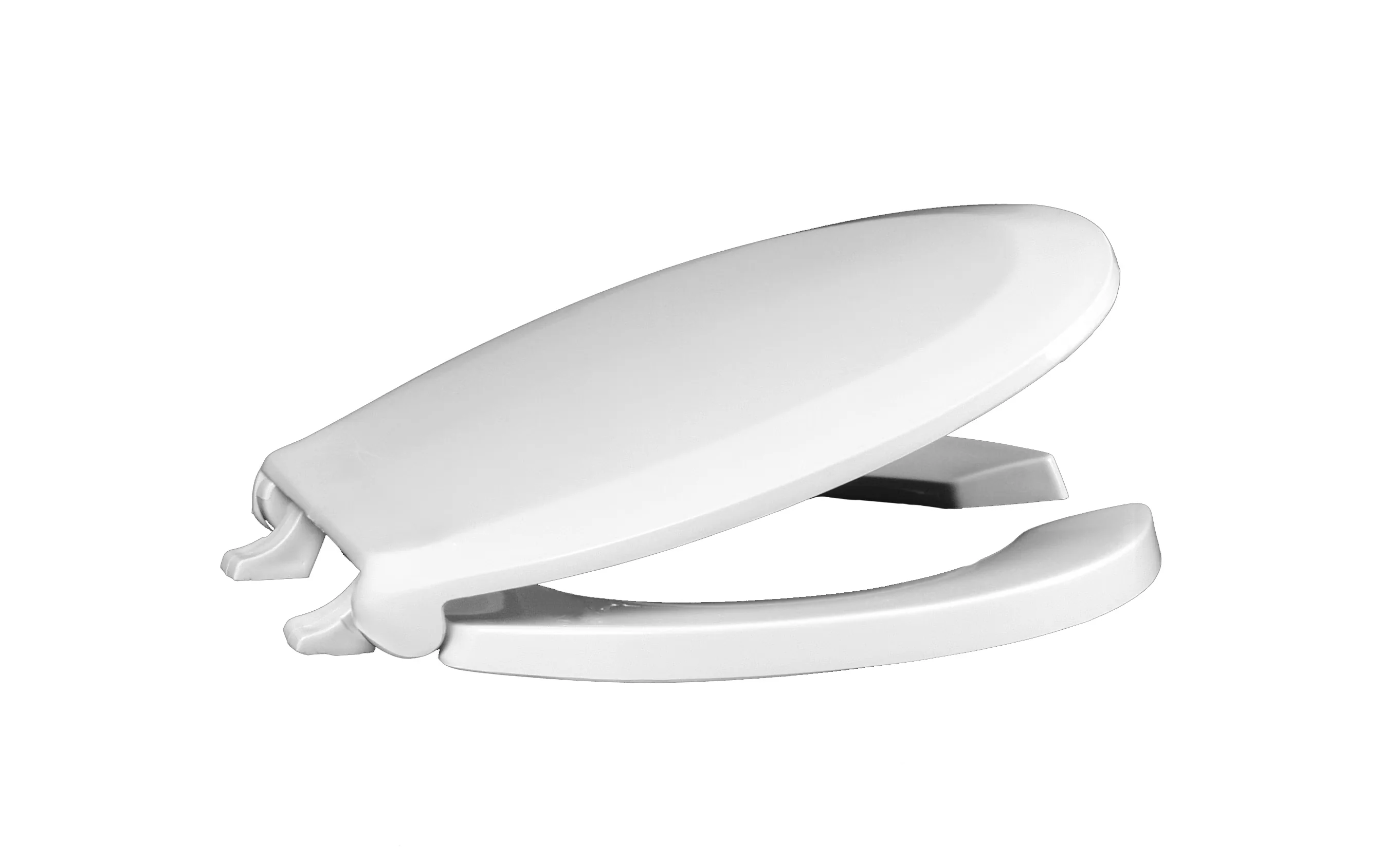 Innovative Toilet Seats And Lid with White, Heavy Duty Commercial Use, Round Plastic Seat - White Plastic Model 0517F3