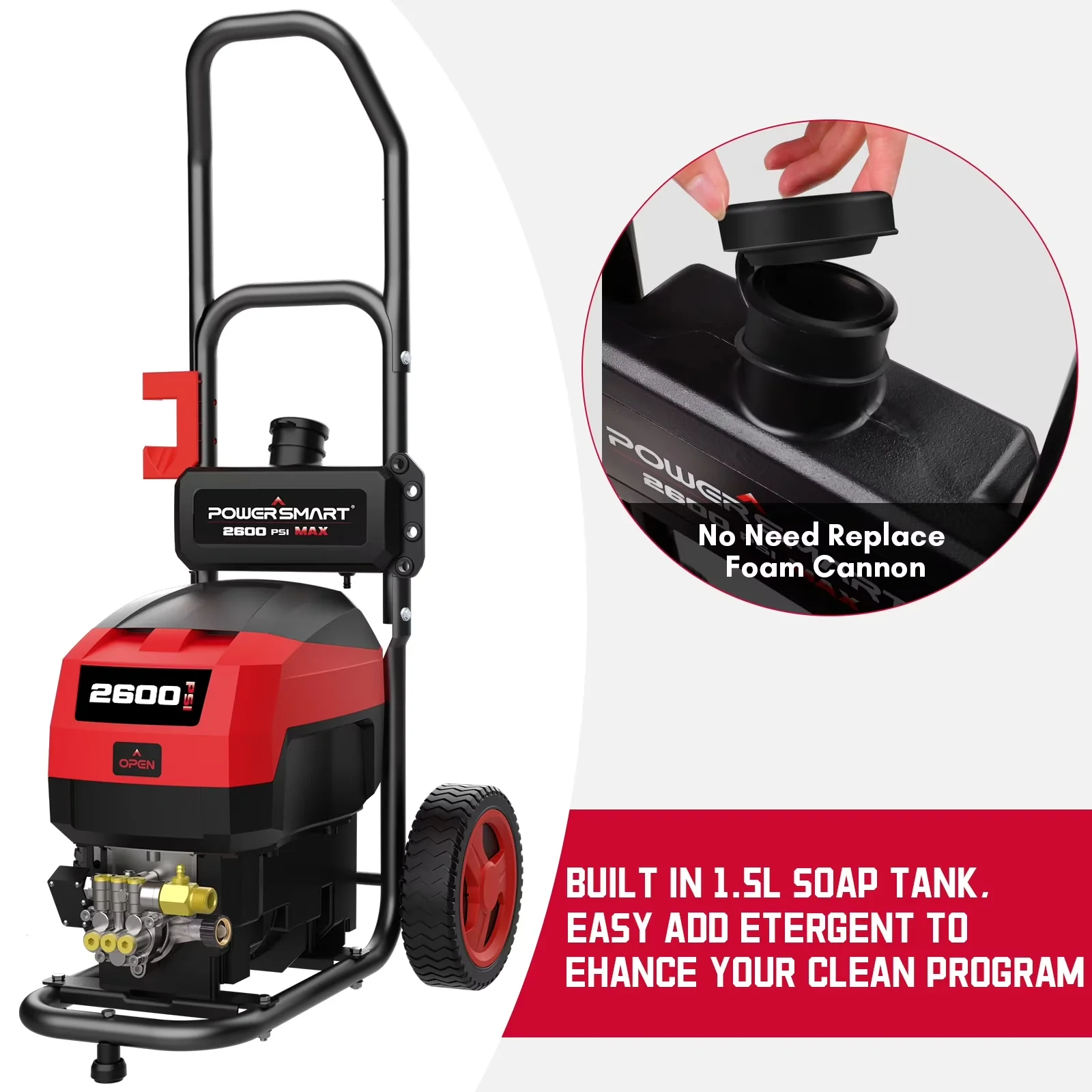 Premium Pressure Washer with Battery, 80V, Adjustable Wand - Durable Build Model 669A40