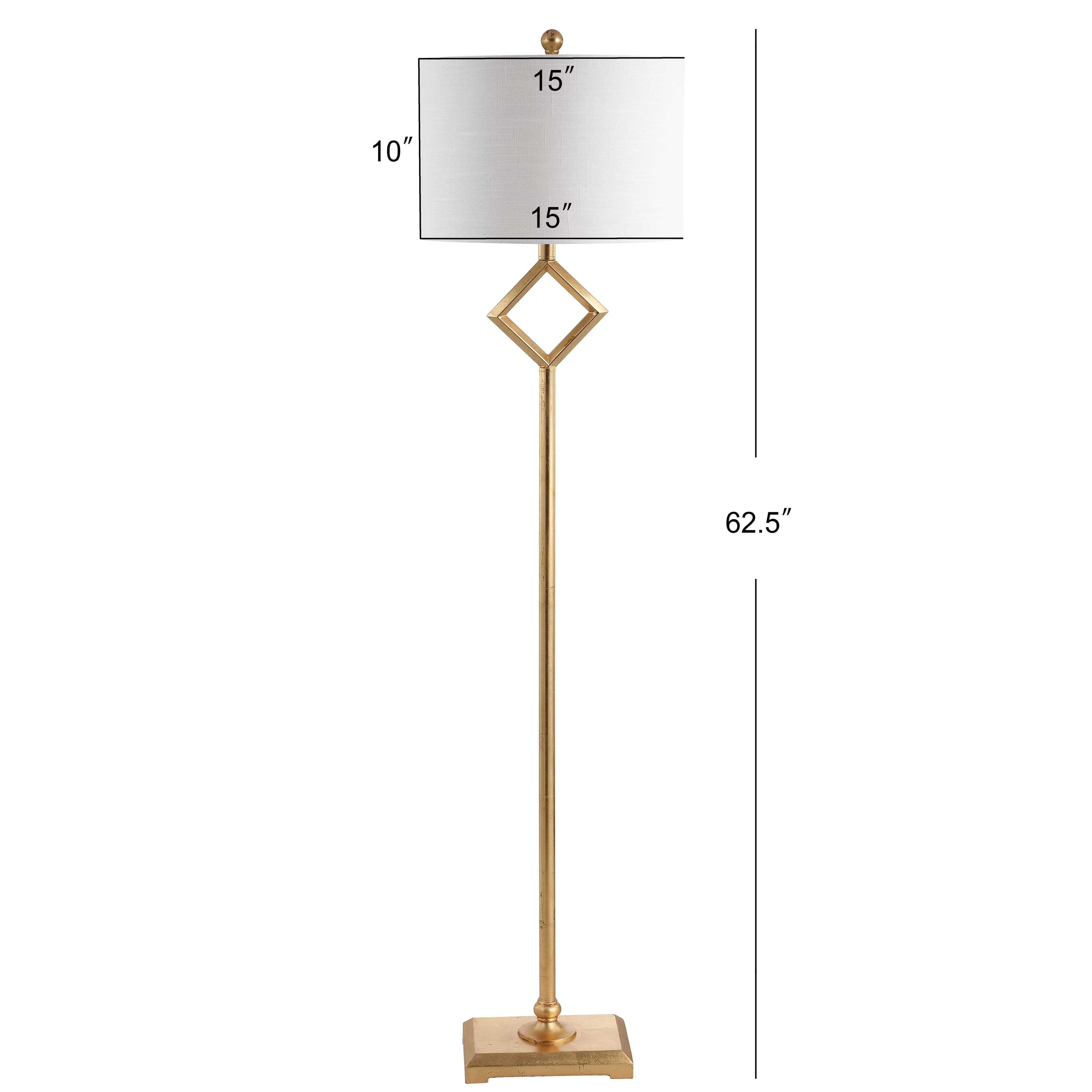 Floor Lamp Sleek with LED, Transitional, Minimalist - Gold Metal JYL3064A Model E63CB3