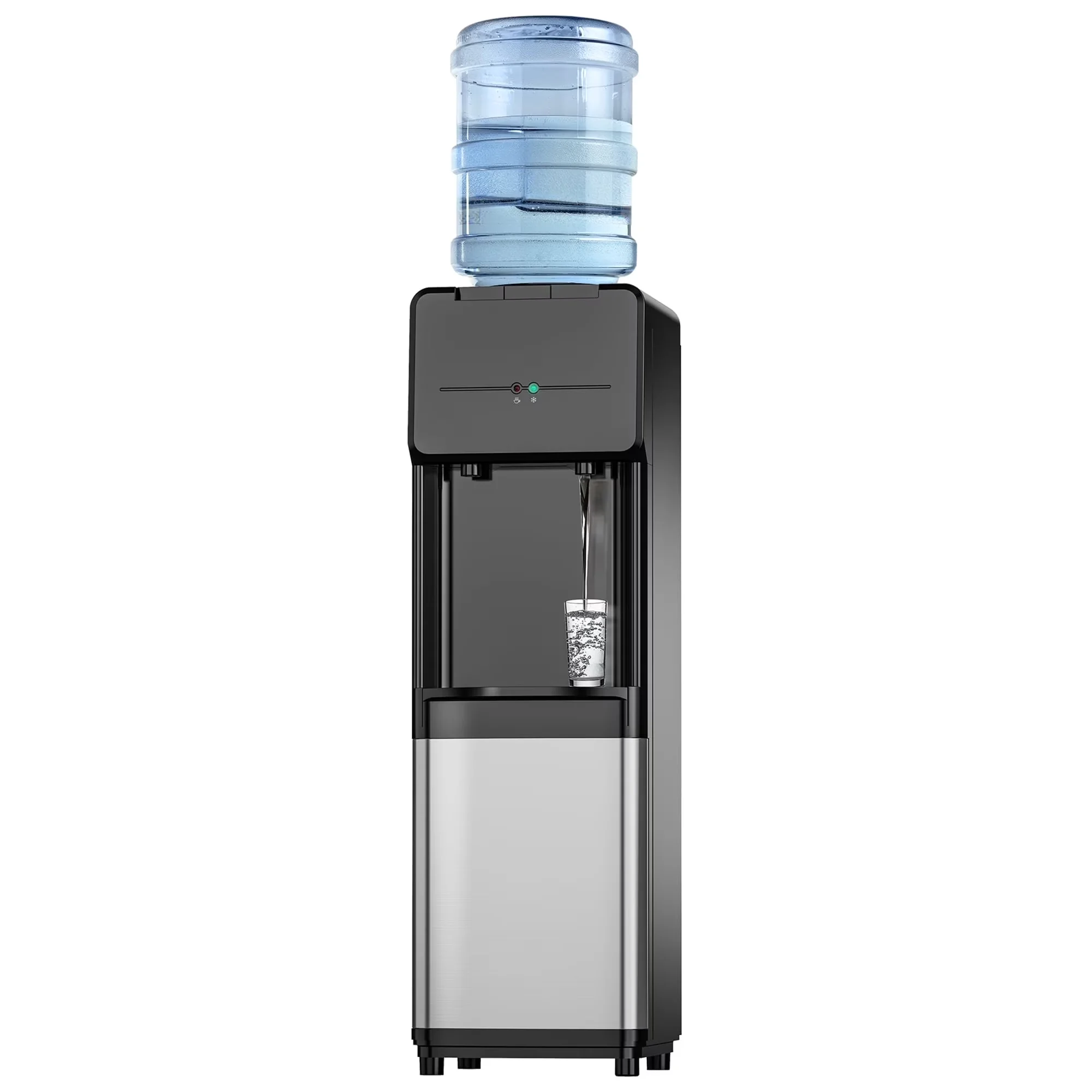 Water Filtration Reliable with Self-Cleaning, Top Loading Hot and Cold Dispenser, Material Type:Stainless Steel - Black Stainless Steel Model 717ADD
