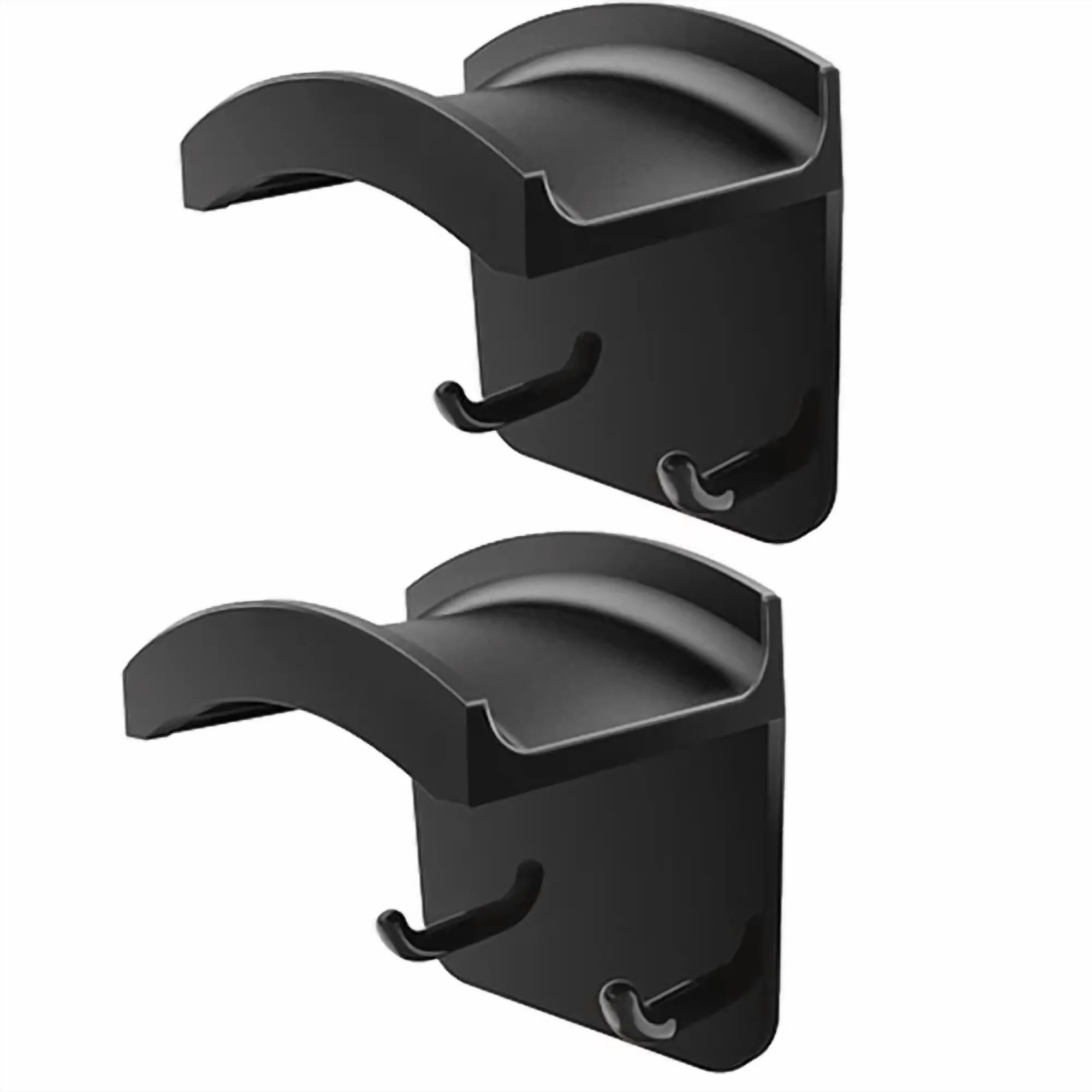 Durable Home Gym with 2Pc Headphone Hanger Wall Mount Stand - Black - Quality Construction Model 51A2DC