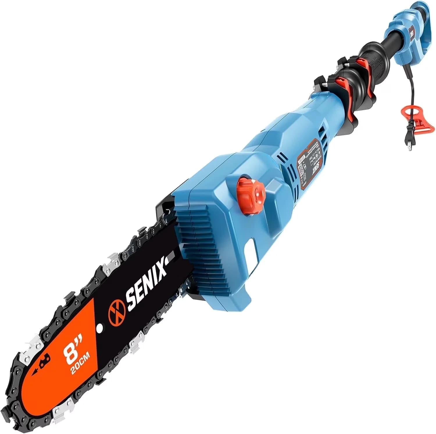 Durable Pole Saw with 120V, Automatic Chain Oiler, 120V 10Inch 8A - Blue Model 2791AB