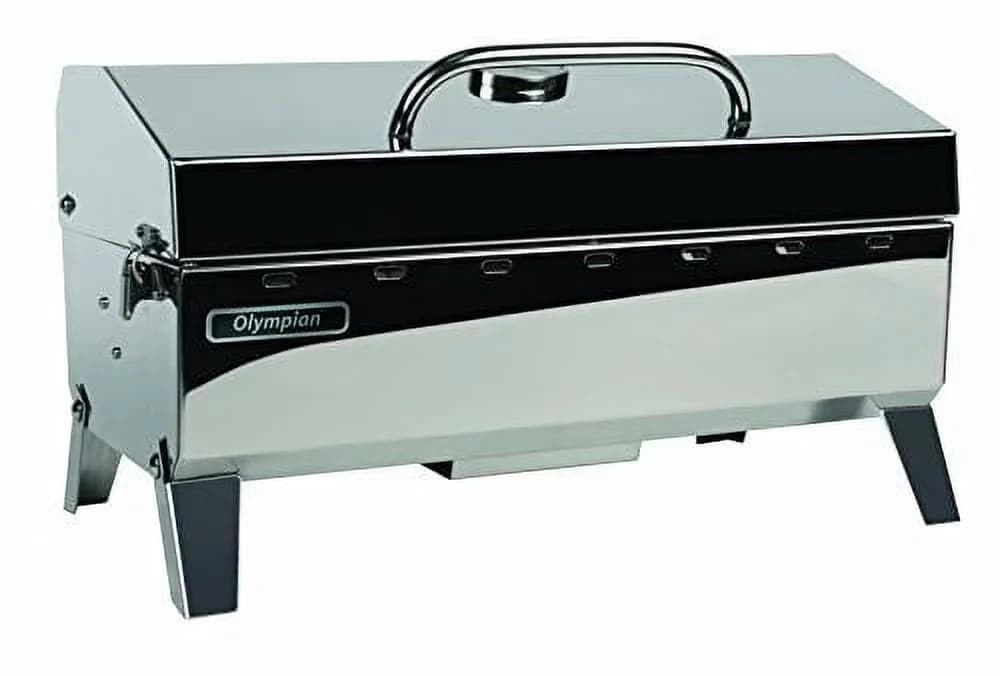 Sleek Gas Grill with Foldable Legs, Portable - Multicolor Olympian for Everyday Use Model 39FE49