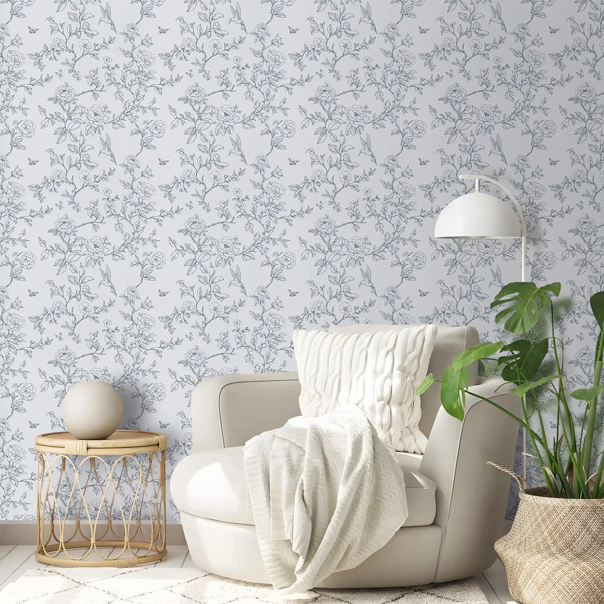 Innovative Wallpaper with Material: Vinyl - Multicolor Pvc for Home Floral Model B9F332