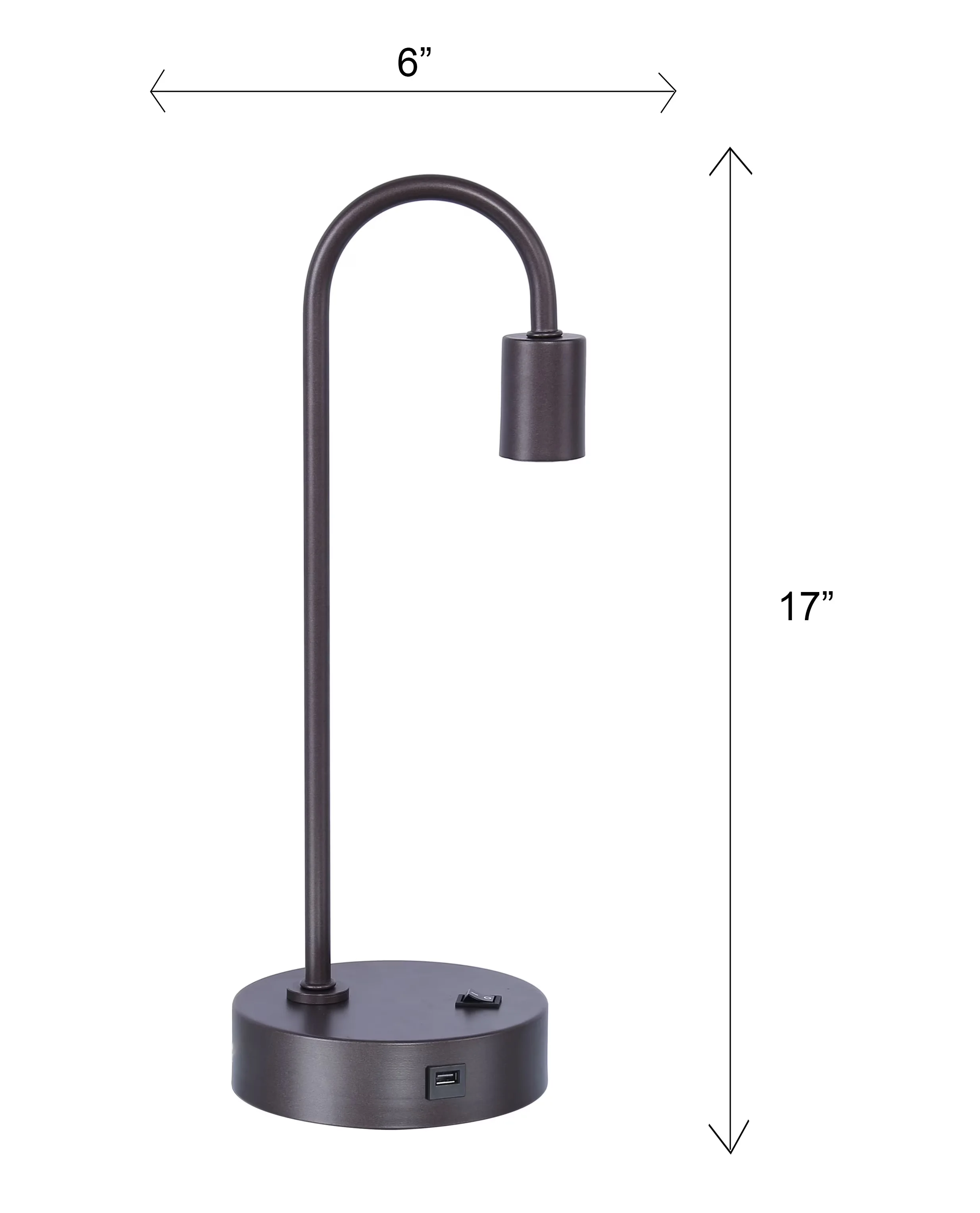 Desk Lamp Reliable with Incandescent, Task Lamps - Slate Gray Multicolor Model 2491B8