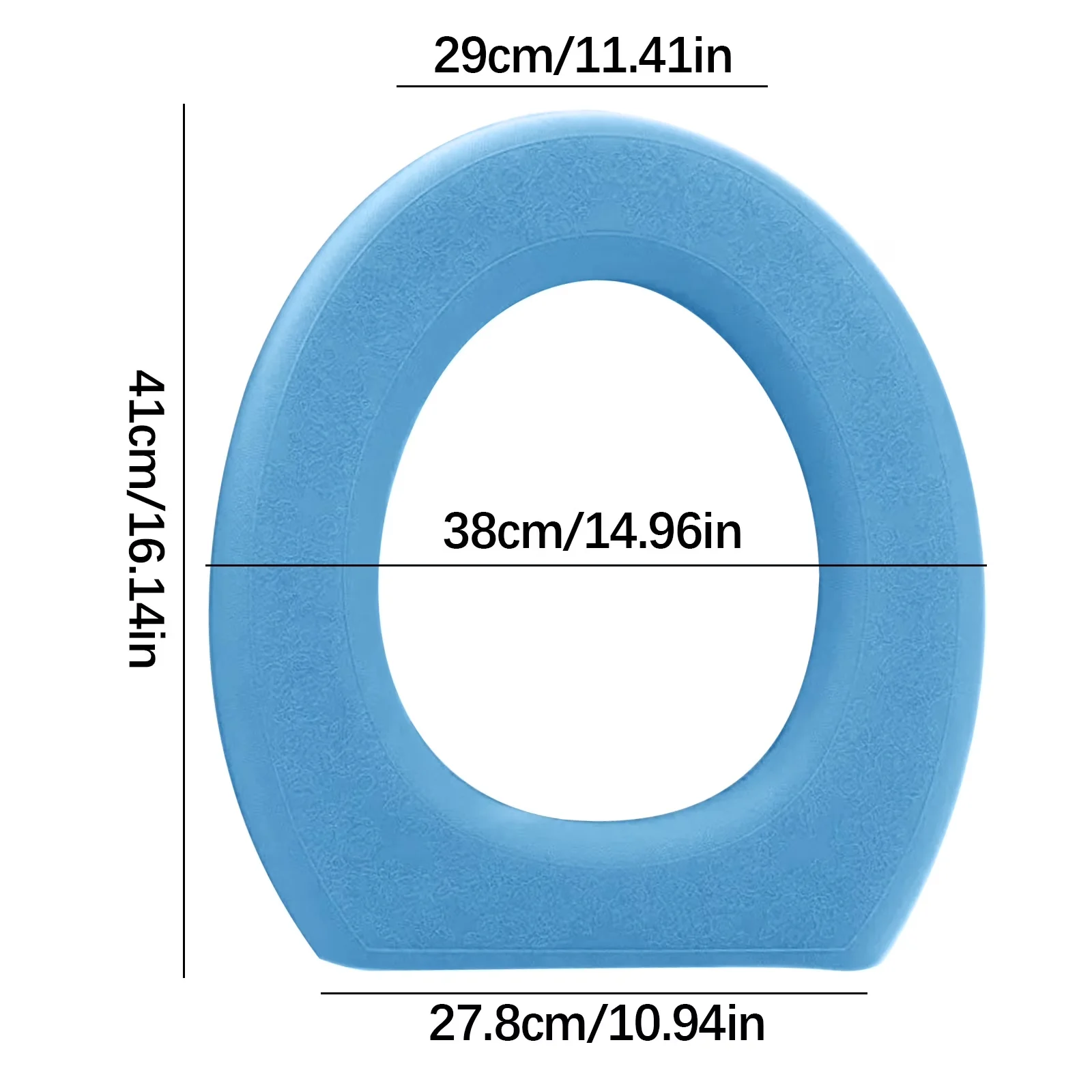 Efficient Toilet Seats And Lid with Easy Installation, Seat - Plastic Blue Model F5F3CE