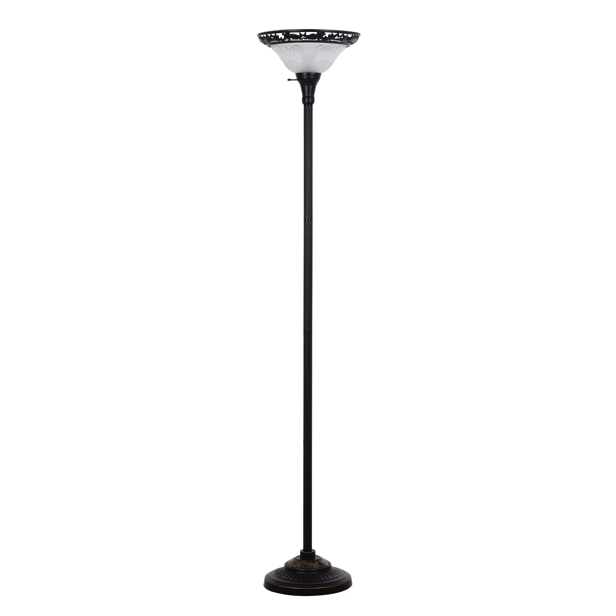 Professional Floor Lamp with Incandescent, Energy Efficient - Metal Brown, Clear, Multicolor Model C8AFBE