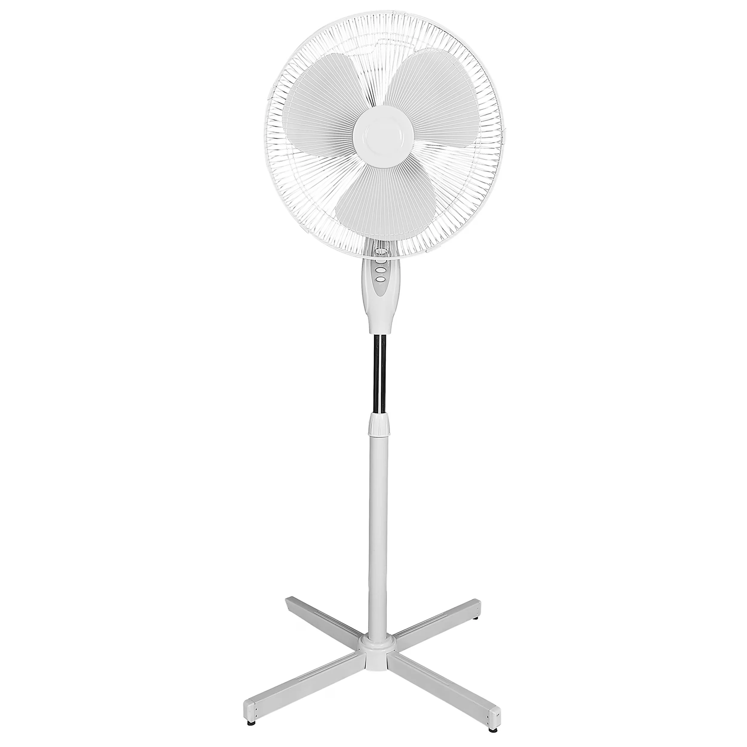 Innovative Fans In Cooling with Oscillating, 3-speed fan comes in black or white, 16" Oscillating Stand Fan - Metal White Model C8910A