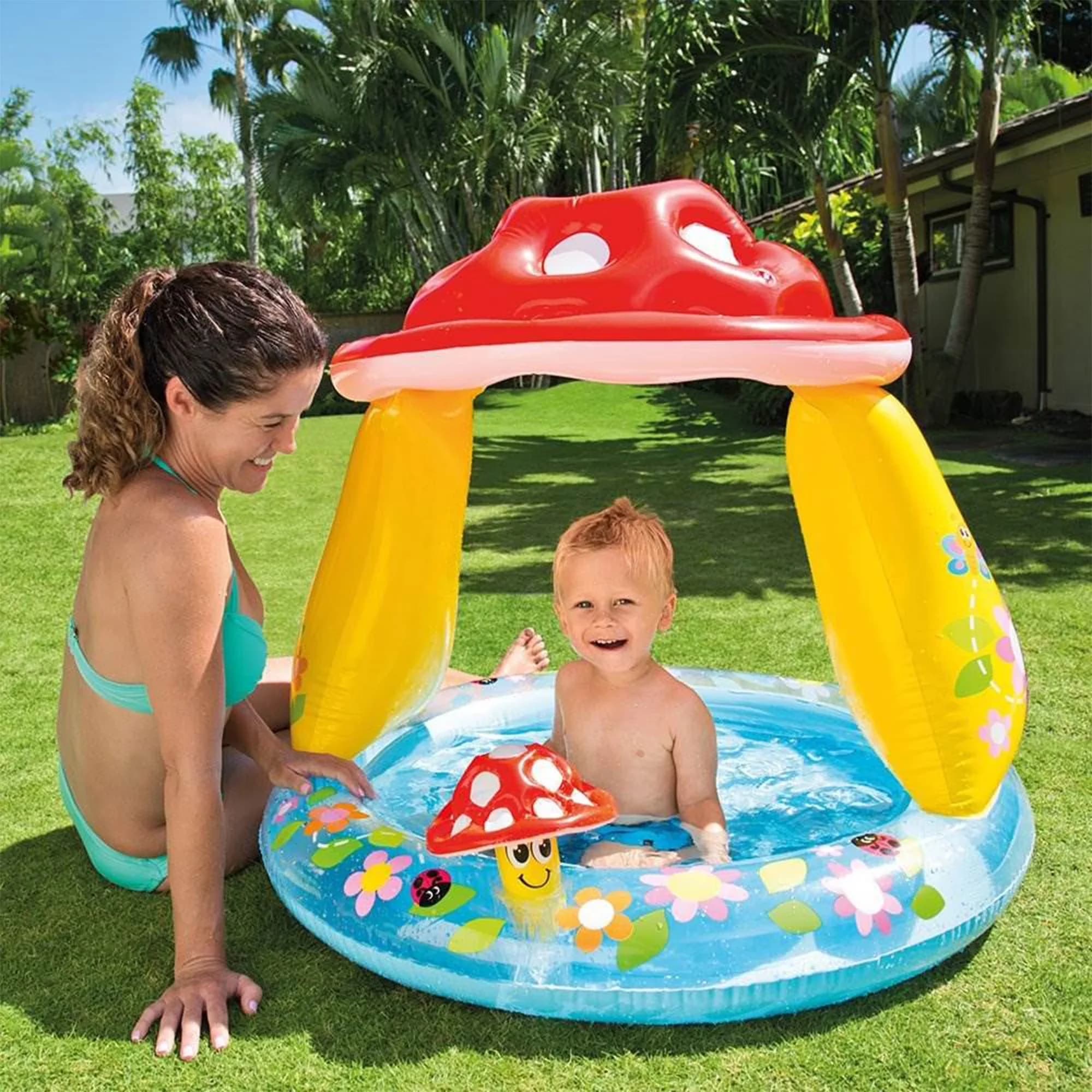 Durable Inflatable Pool with Includes a repair patch, Inflated Dimension: 40" x 35" - Vinyl Model B6495F