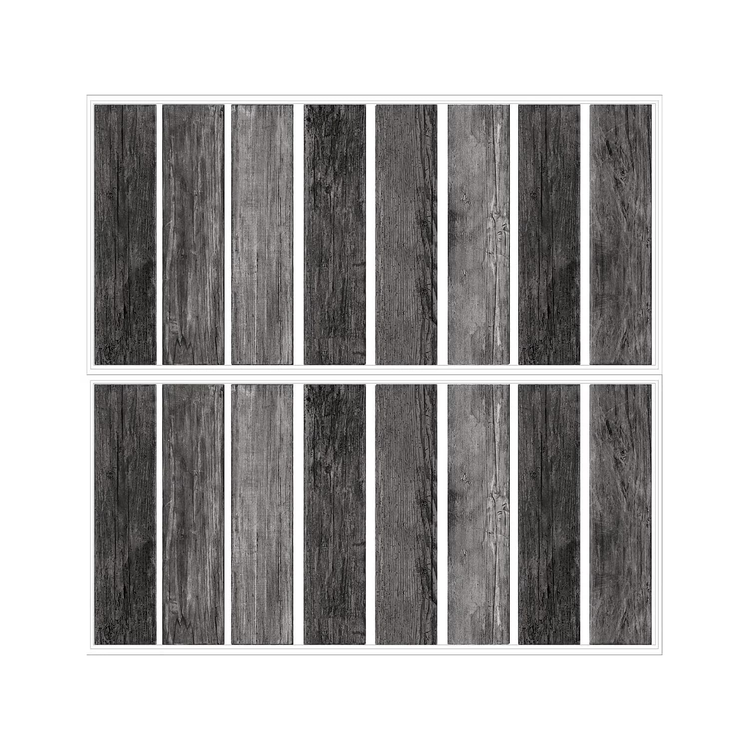Reliable Wallpaper Wall Decals Wall Covering with Reusable, Sold as 1 Each. - Wood Gray Model FB3E52