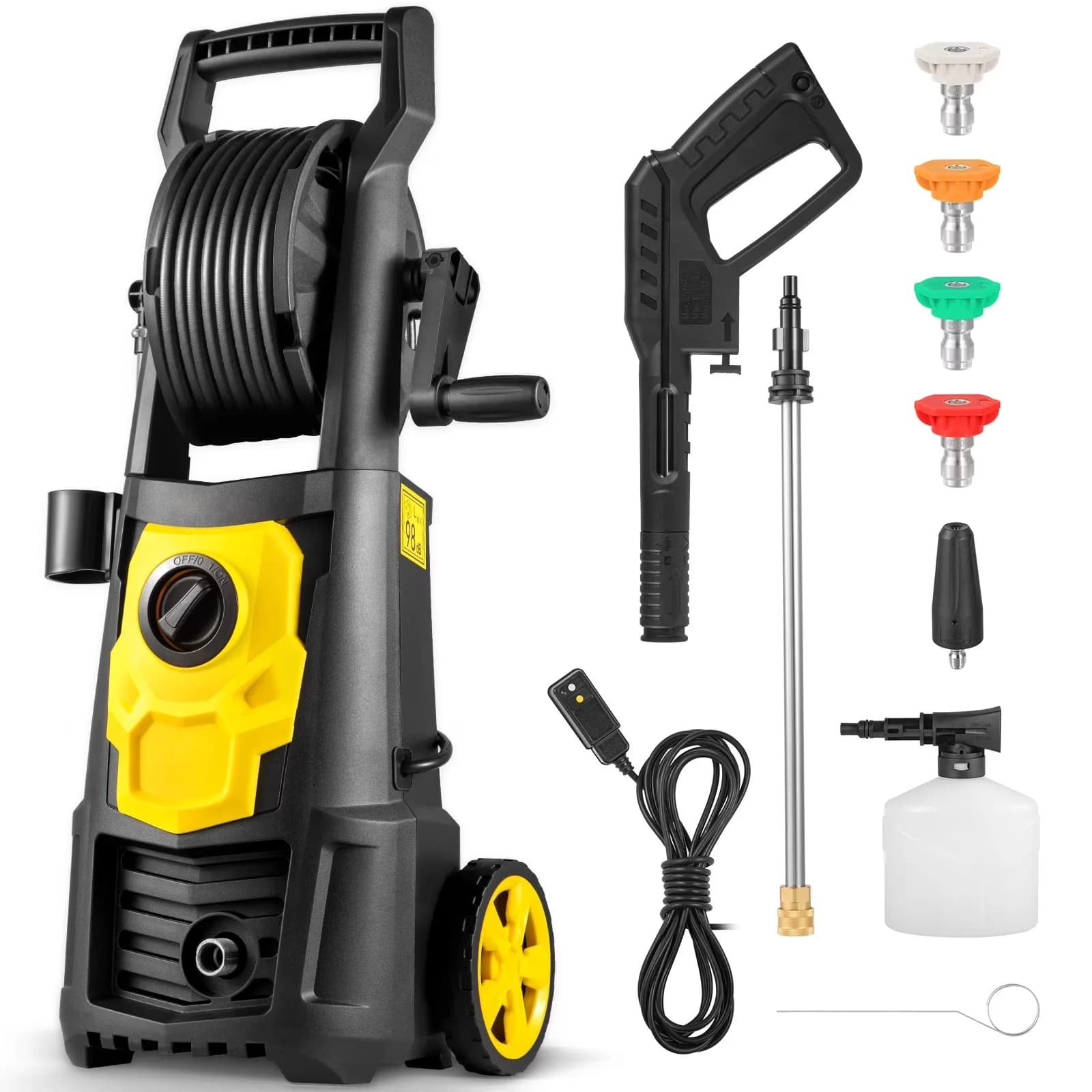 Essential Pressure Washer with Quick Connect Tips, 5 Quick Connect Nozzles, Driveways - Model BCCBBA