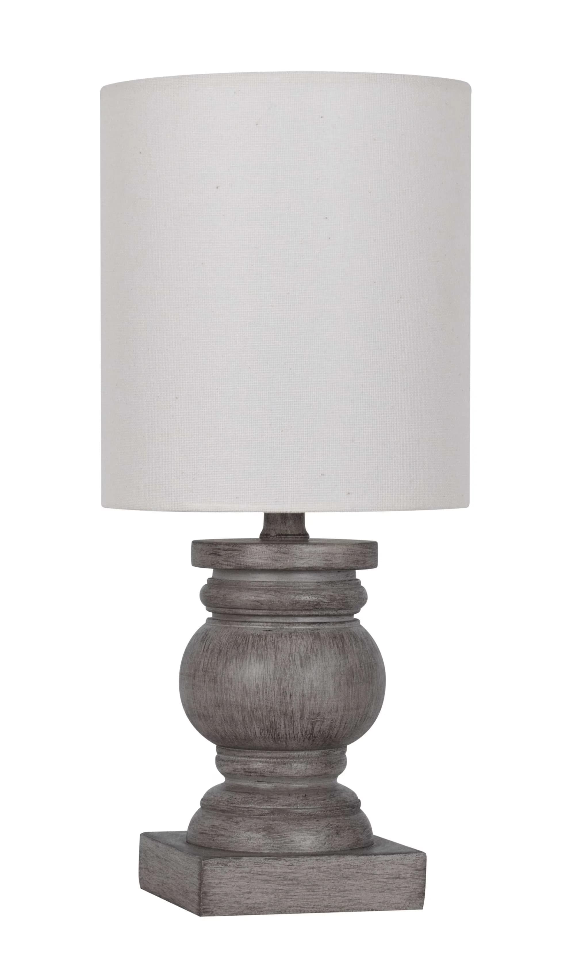 Quality Table Lamp with LED, Farmhouse, 12.75" Polyresin - Resin Brown Model 14EED1