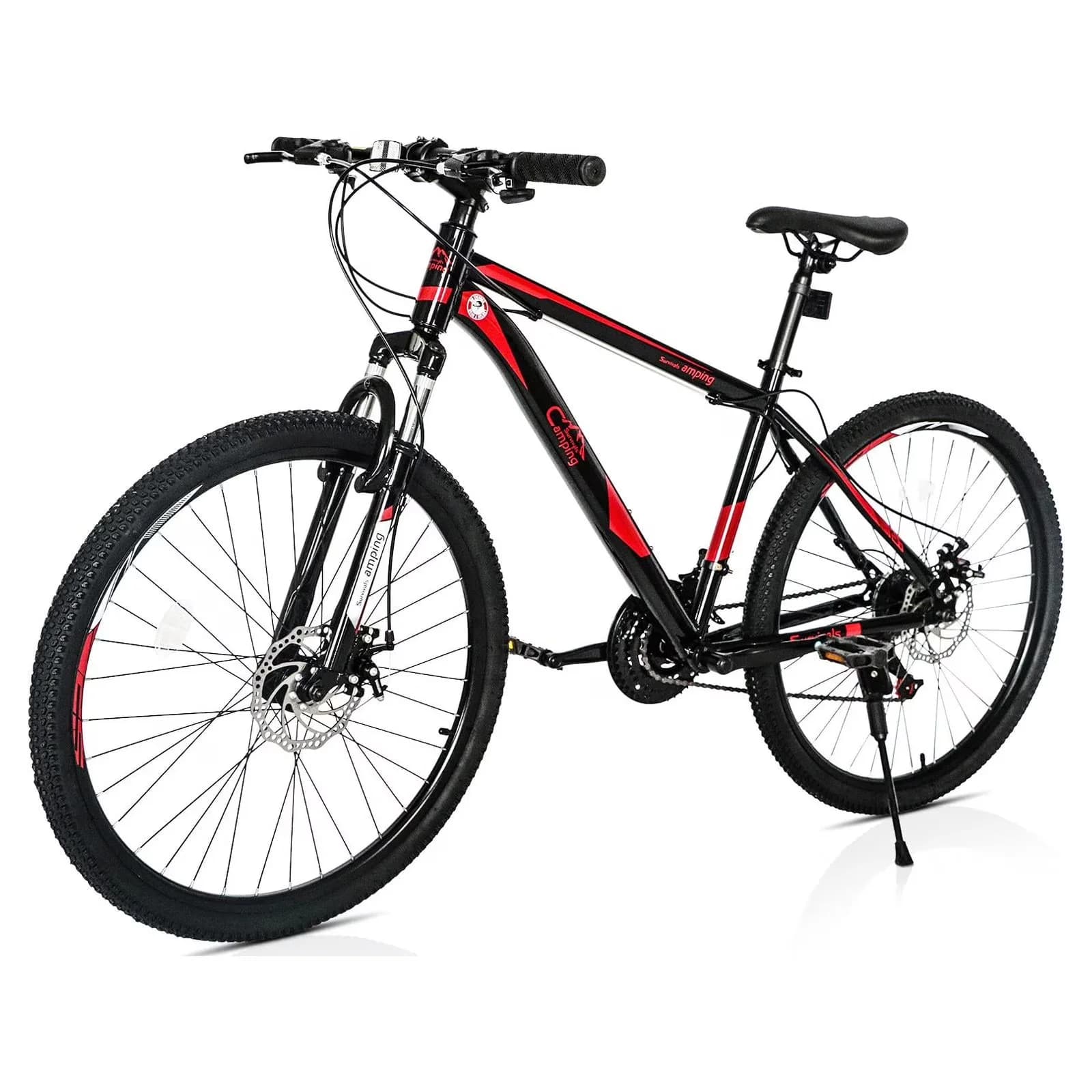 Durable Mountain Bike with Ktaxon 26" Explorer 21 Speed - Black - Commercial Quality Model 6D7FB1