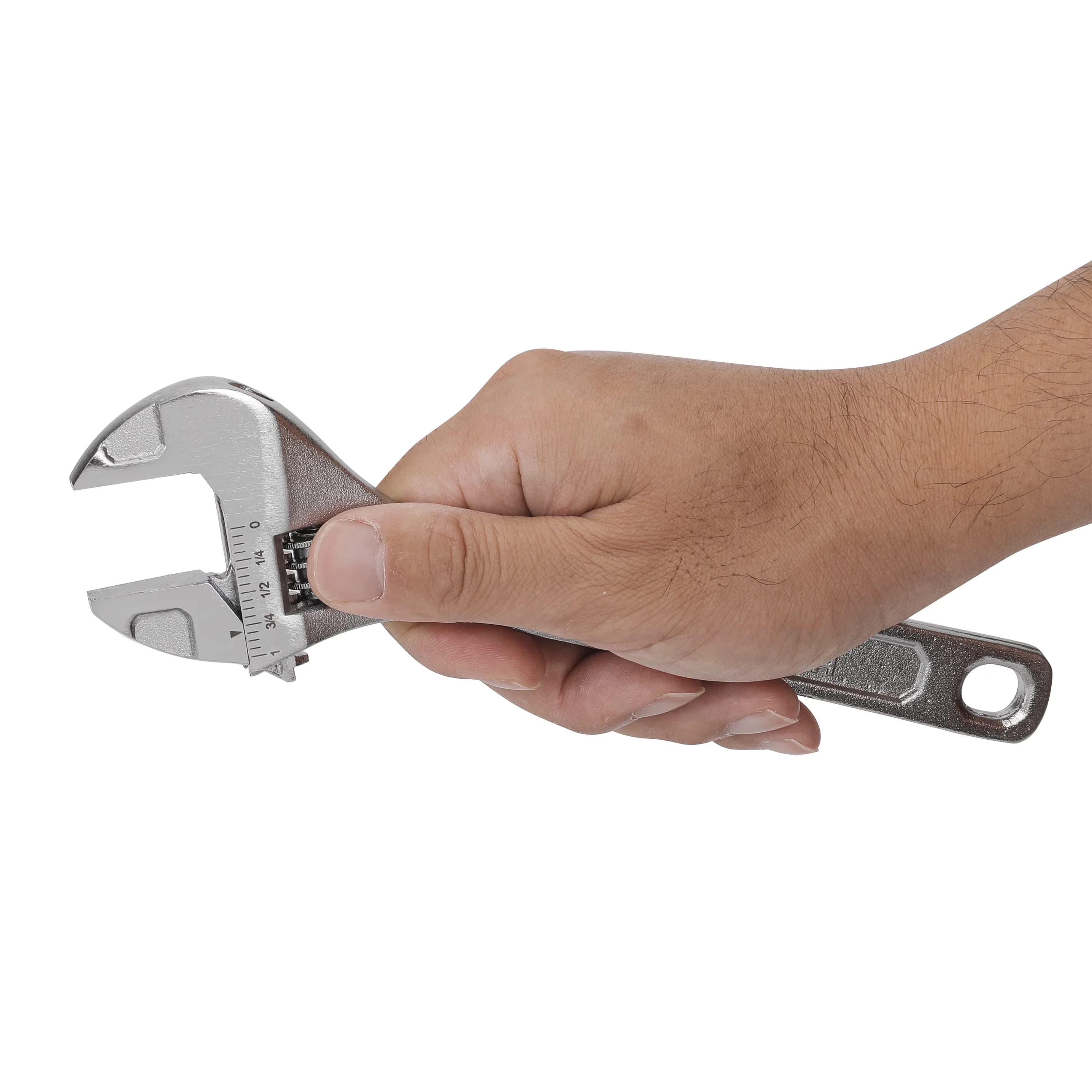 Professional Hand Tool with Handheld, Low Maintenance, 8-inch Adjustable Wrench - Black 8" Model EE40CB