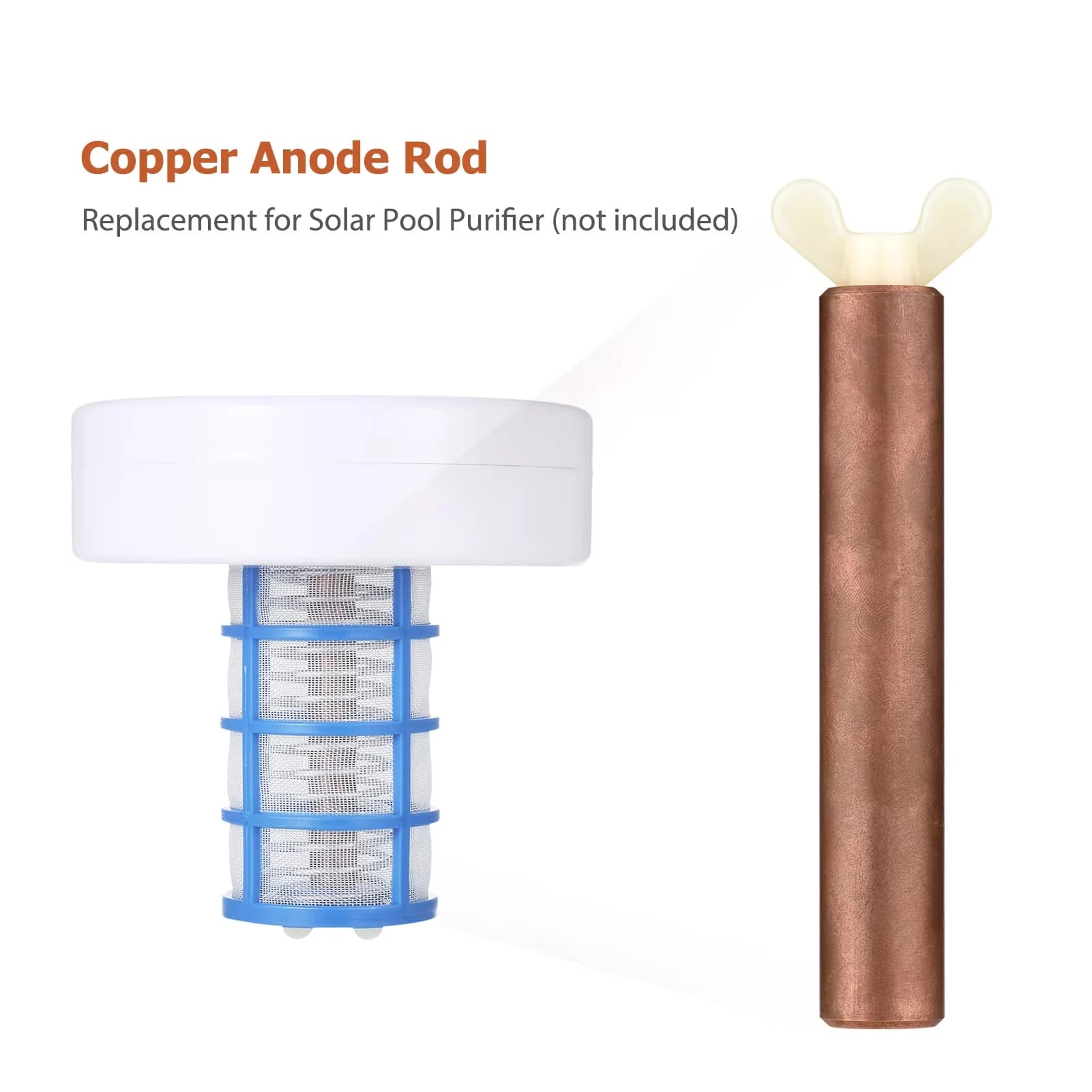 Sleek Air Purifier with Copper Anode Rod Replacement - Bronze for Everyday Use Model D58A58