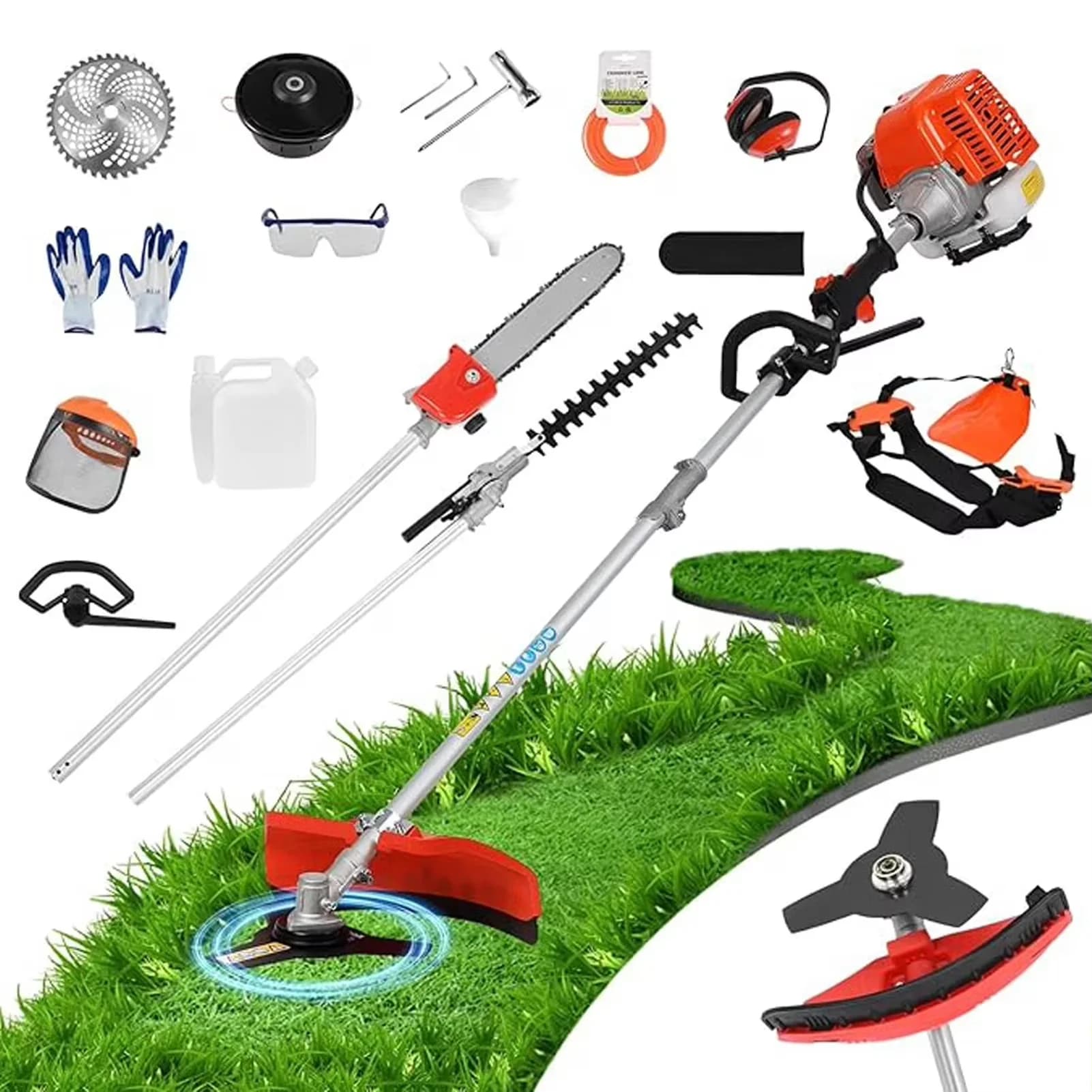 String Trimmer Sleek with Extendable, Gas Hedge, Weed Eater - Red 5 in Model ED6883