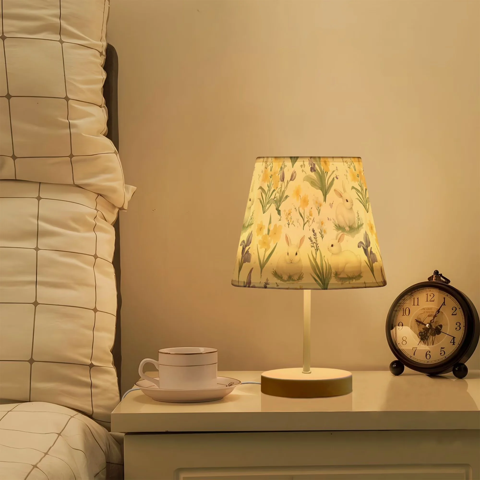 Classic Table Lamp with LED, Eco Friendly, Farmhouse - Multicolor Metal Model BC256F