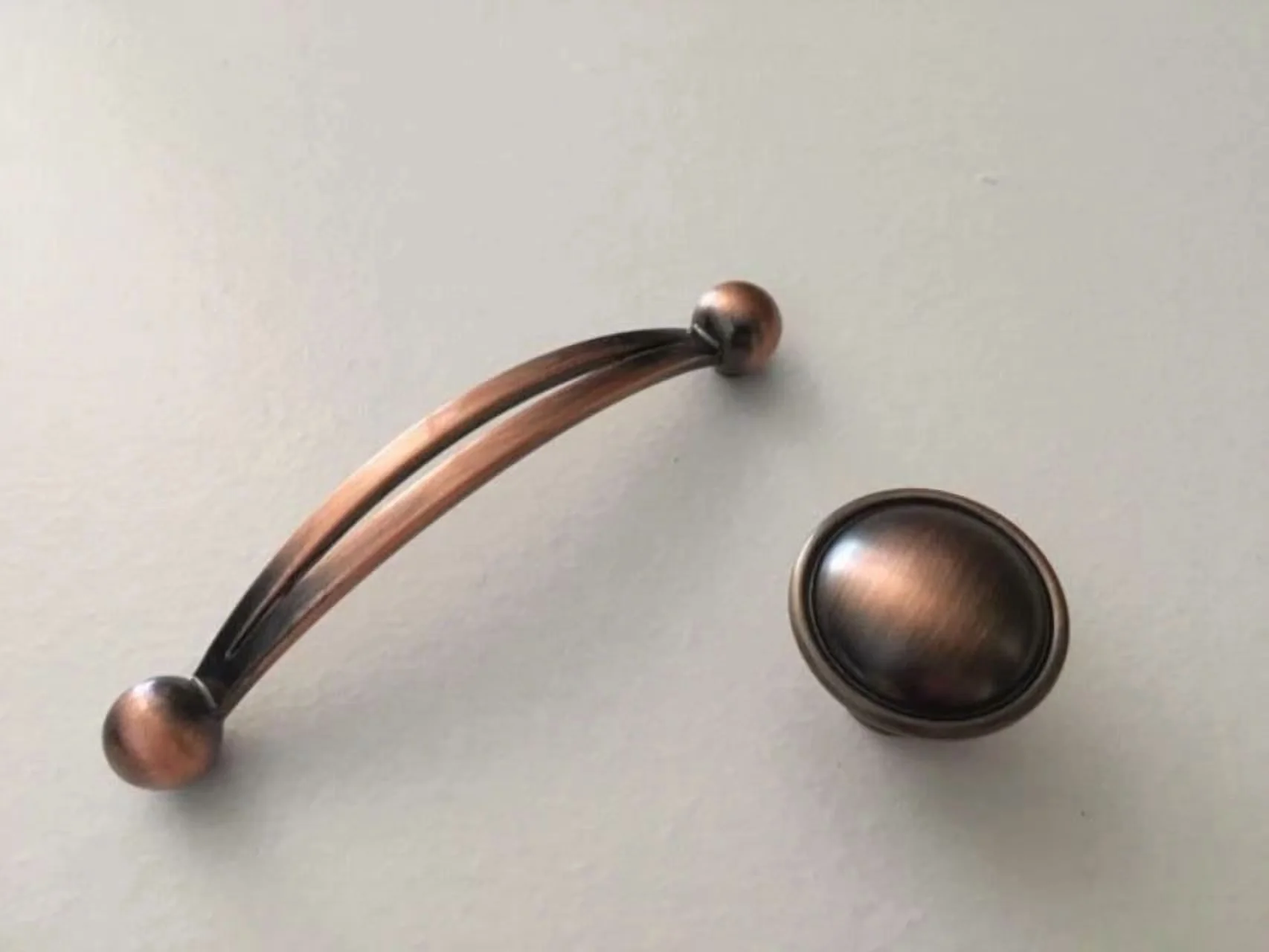 Compact Kitchen Renovation with Durable, Easy to use and practical for everyone., 5 Copper Pulls Cabinet Dresser Hardware - Bronze Copper Model B92FAC