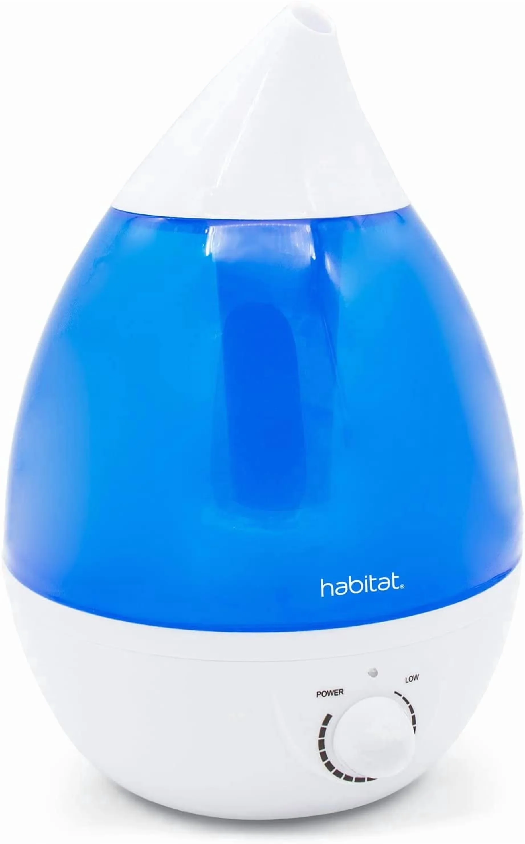 Humidifier Innovative with LED, Automatic Moisture Control, Large 2.5L Tank - Blue for Bedroom Model 910AB4