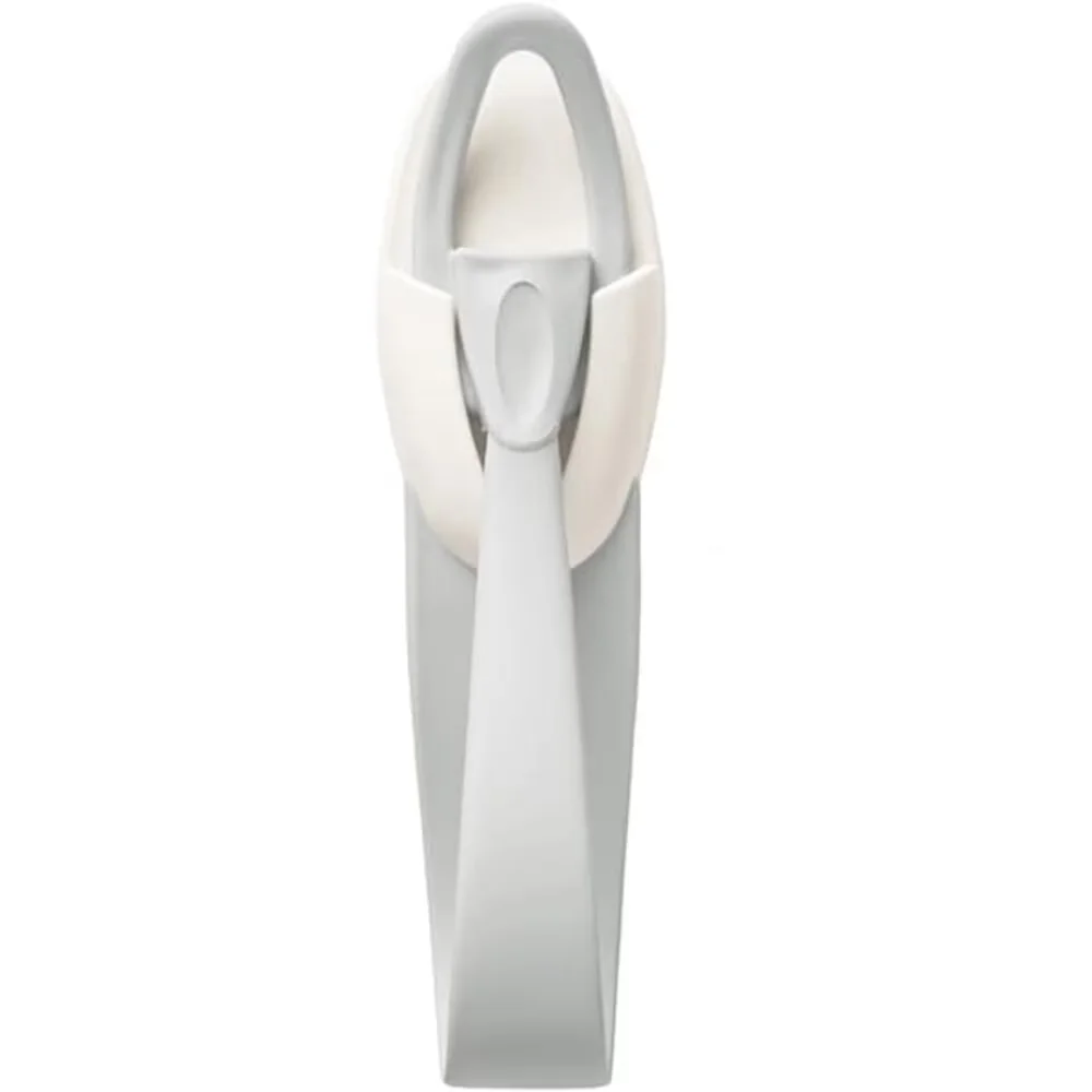 Compact Damage-Free Hanging with Easy Installation, Adjustable, Color Gray/White - Molded Plastic White Model CDE065