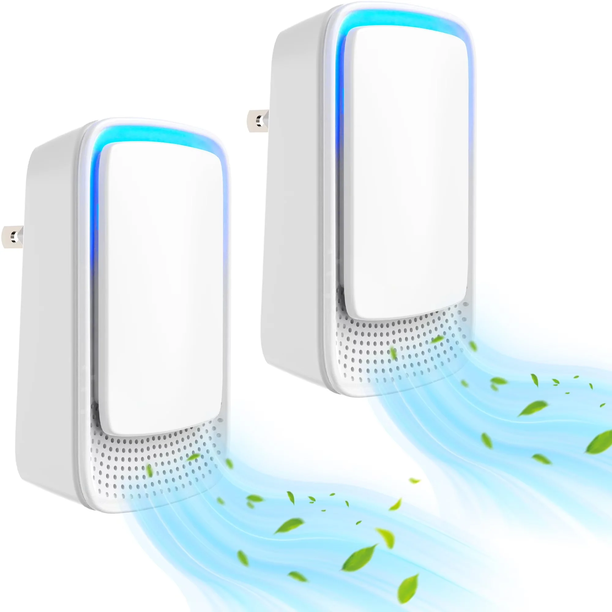 Air Purifier Stylish with 2 Pack Plug-In Negative Ion Ionizer for Home, Office - Model 2BDCB1