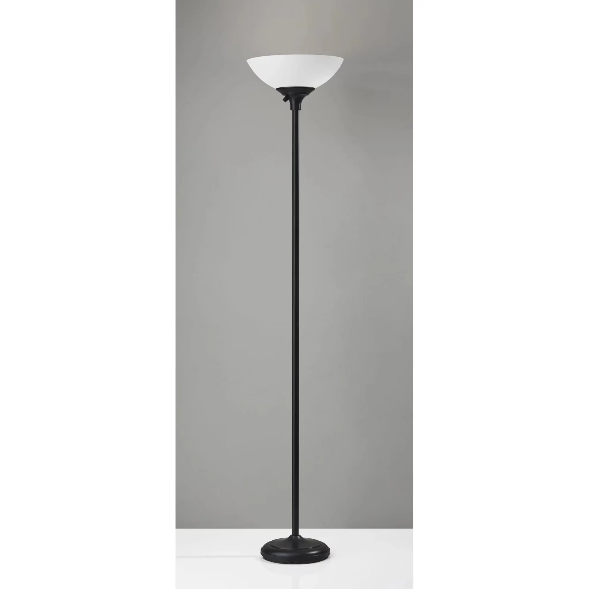 Compact Lamp with LED, Smart Compatible, Bright Illumination - Metal Silver Model 1B1397