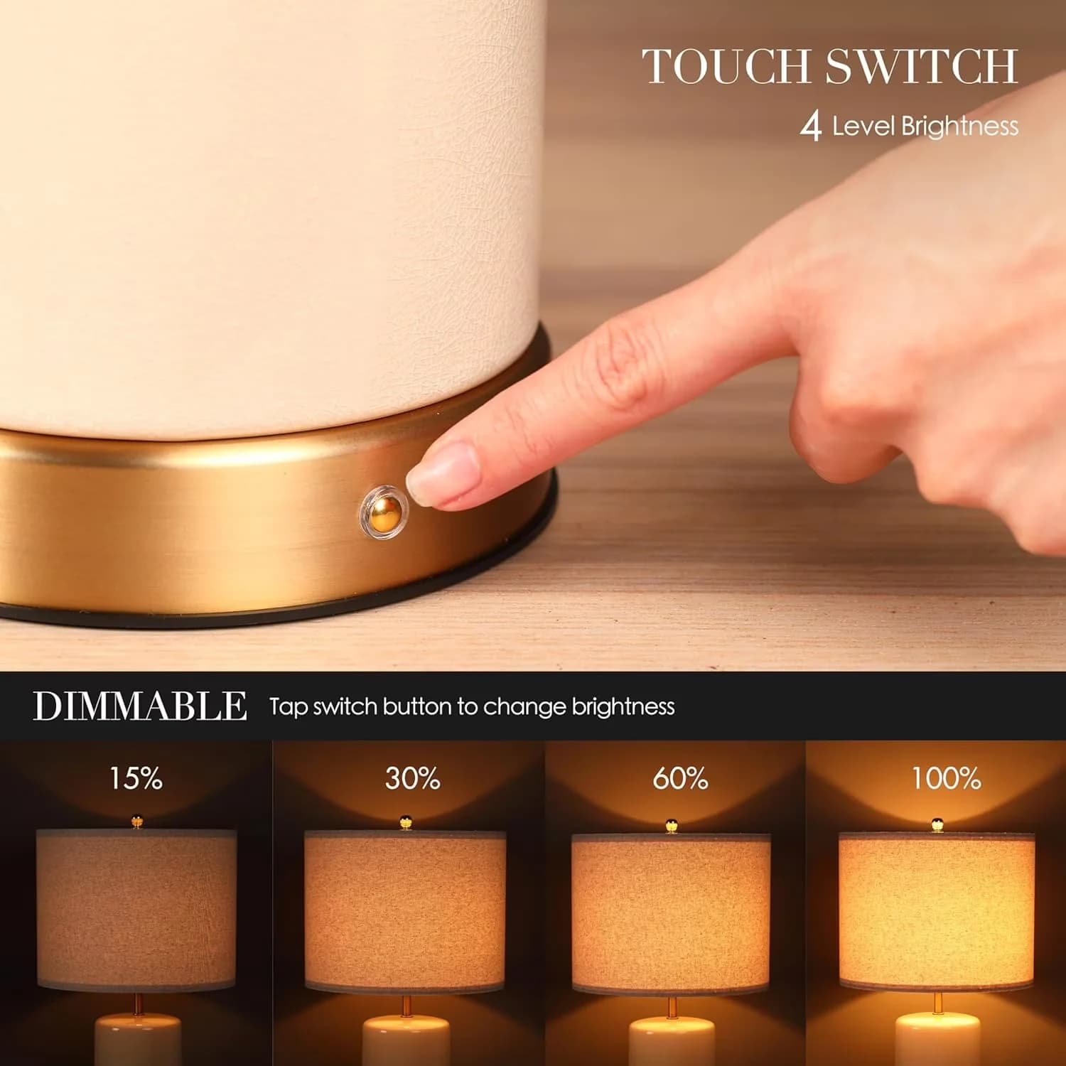 Sleek Lamp with LED, Battery, Energy Efficient - Ceramic White 24 inch Model 031FB1