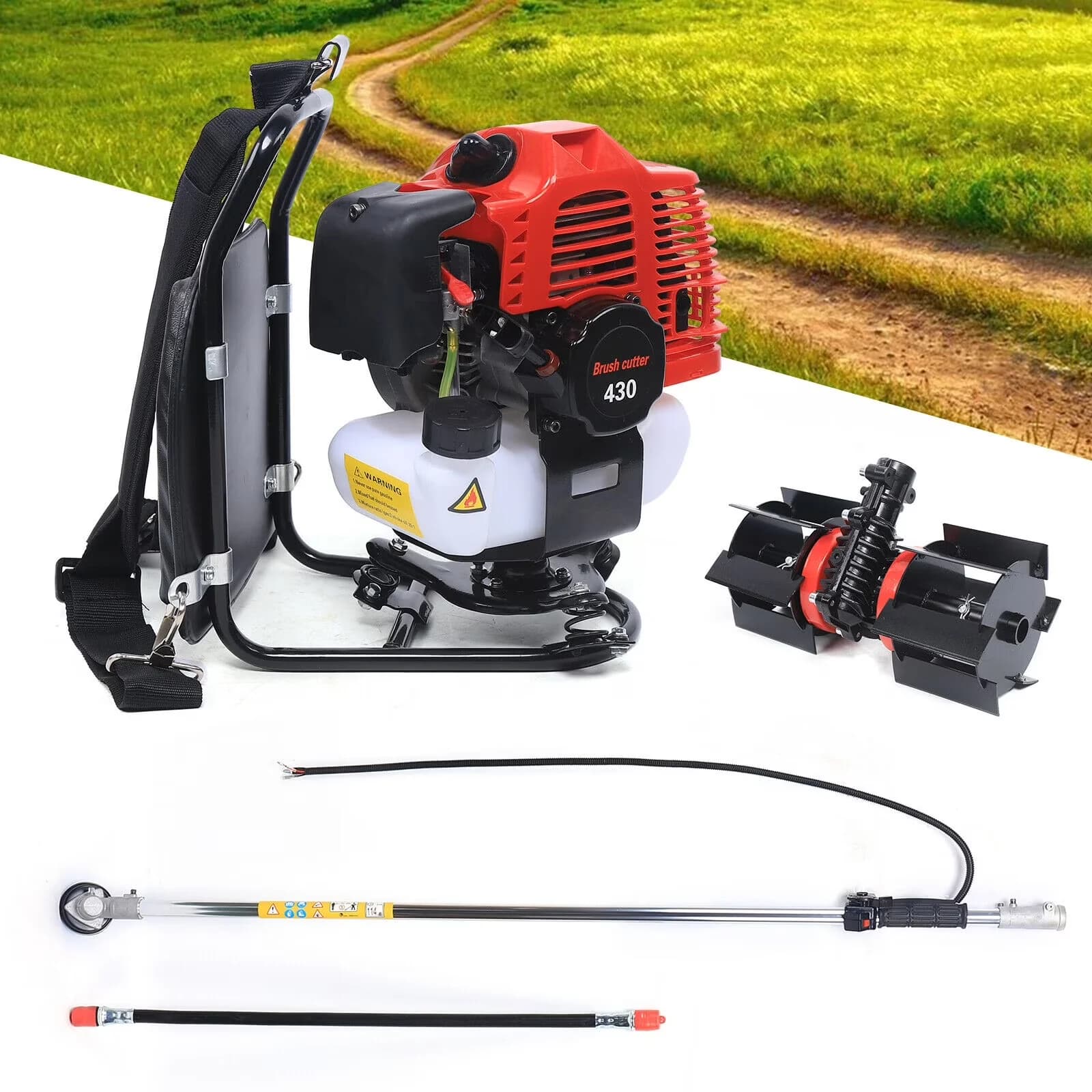 String Trimmer Premium - Red 43CC - Traditional Style Model 2B7A26