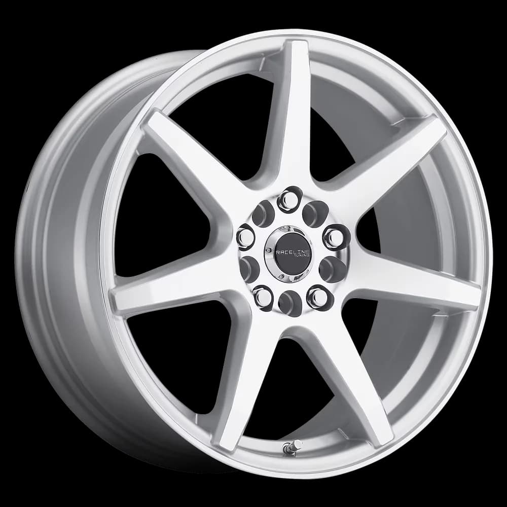 Durable Wheels And Rim with Race inspire 7 spoke design, EVO SMF 17X7.5 5X112/5X120 +40mm, 131S-EVO 17" Cast Aluminum Wheel - Silver... Model 7F18B4