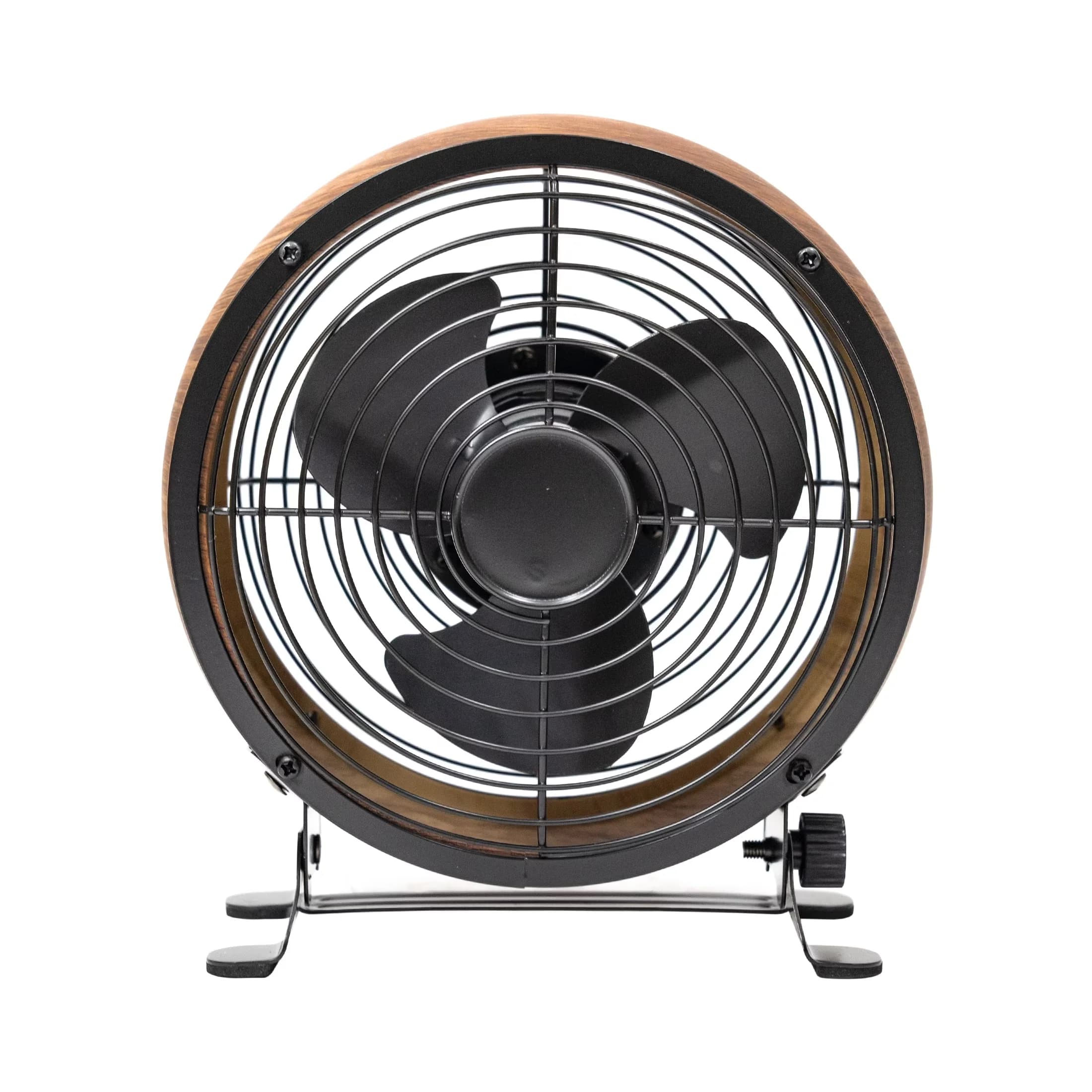 Innovative Fans In Cooling with Tilt Mechanism, Fully assembled, USB-C cord with AC adapter included - Brown Metal Model 41948D