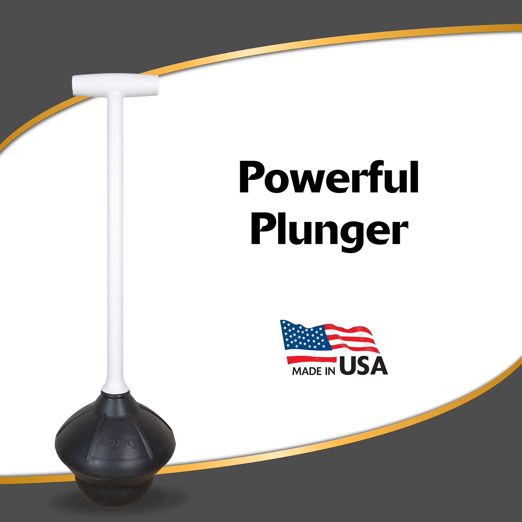 Plumbing Reliable with Durable, Toilet Plunger, Fits All Bowl Shapes - Standard Model 1EBB99