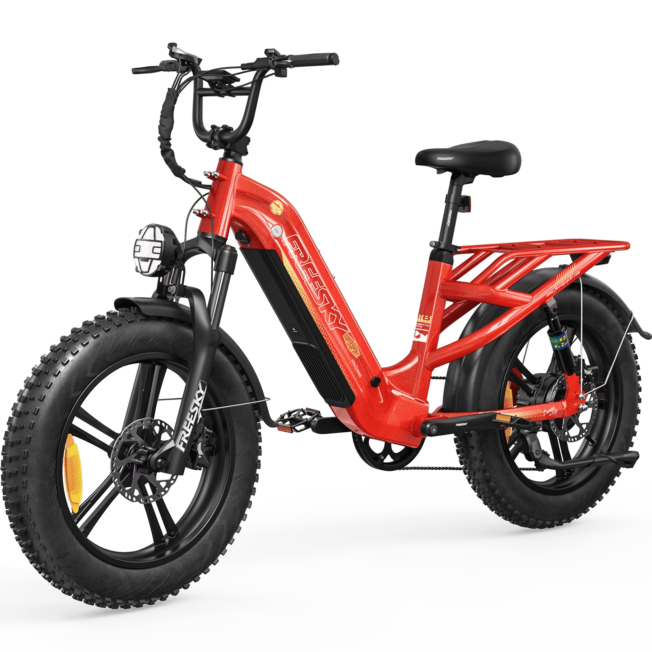 Compact Electric Bike with Battery, 48V, Adjustable Speed - Red - Satisfaction Guaranteed Model B8F989