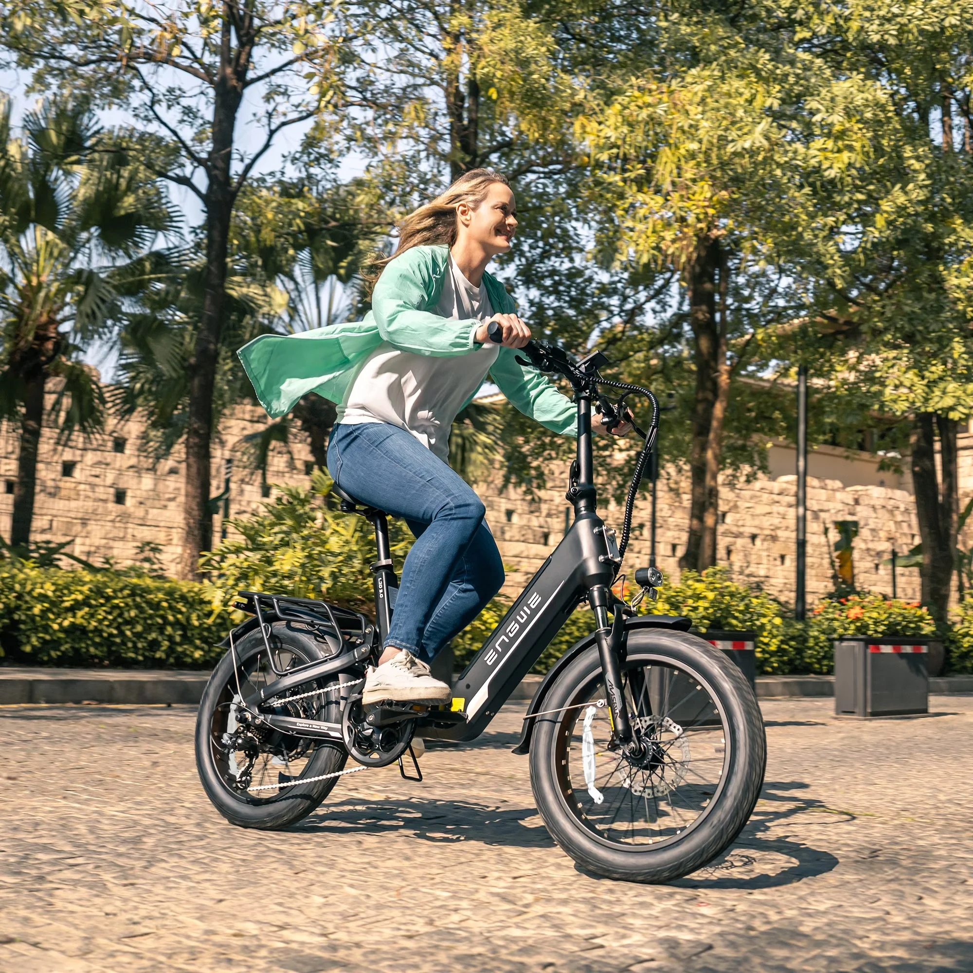 Durable Electric Bike with Battery, 48V, Foldable - Black L20 - Sleek Profile Model 662456