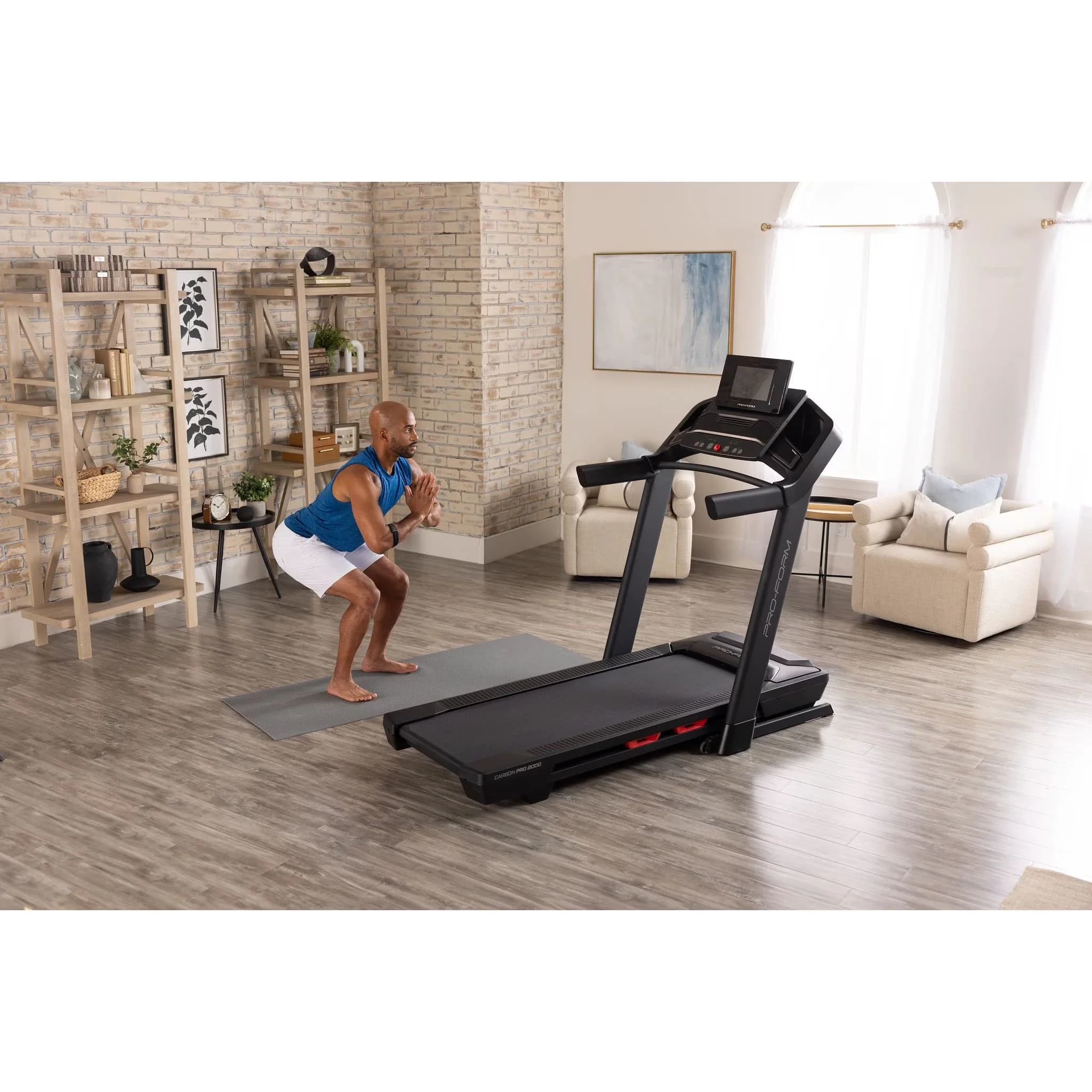 Efficient Home Gym with Assembly Required, Easy Transport - Black Steel Model 1FFB75