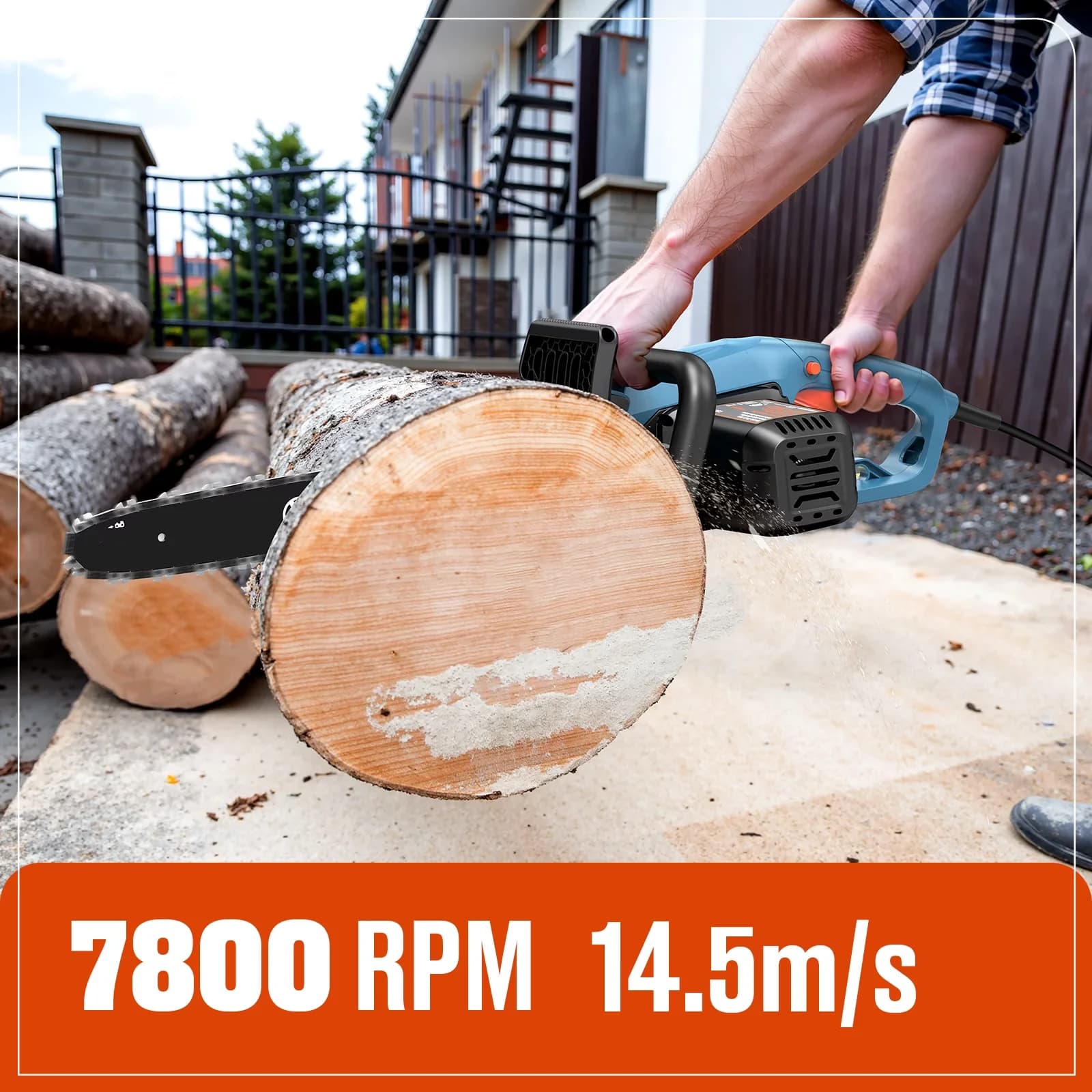 Classic Chainsaw with 120V, Chain Brake, Tool-Less Chain Tensioning - 18 Model A3098C
