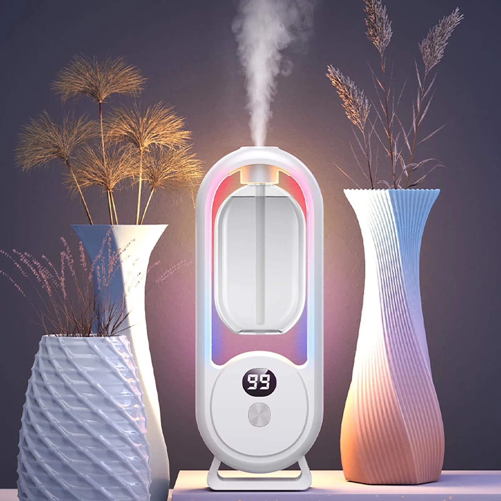 Reliable Humidifier with Battery, Wireless Smart Aroma Diffuser - White Model 586F52