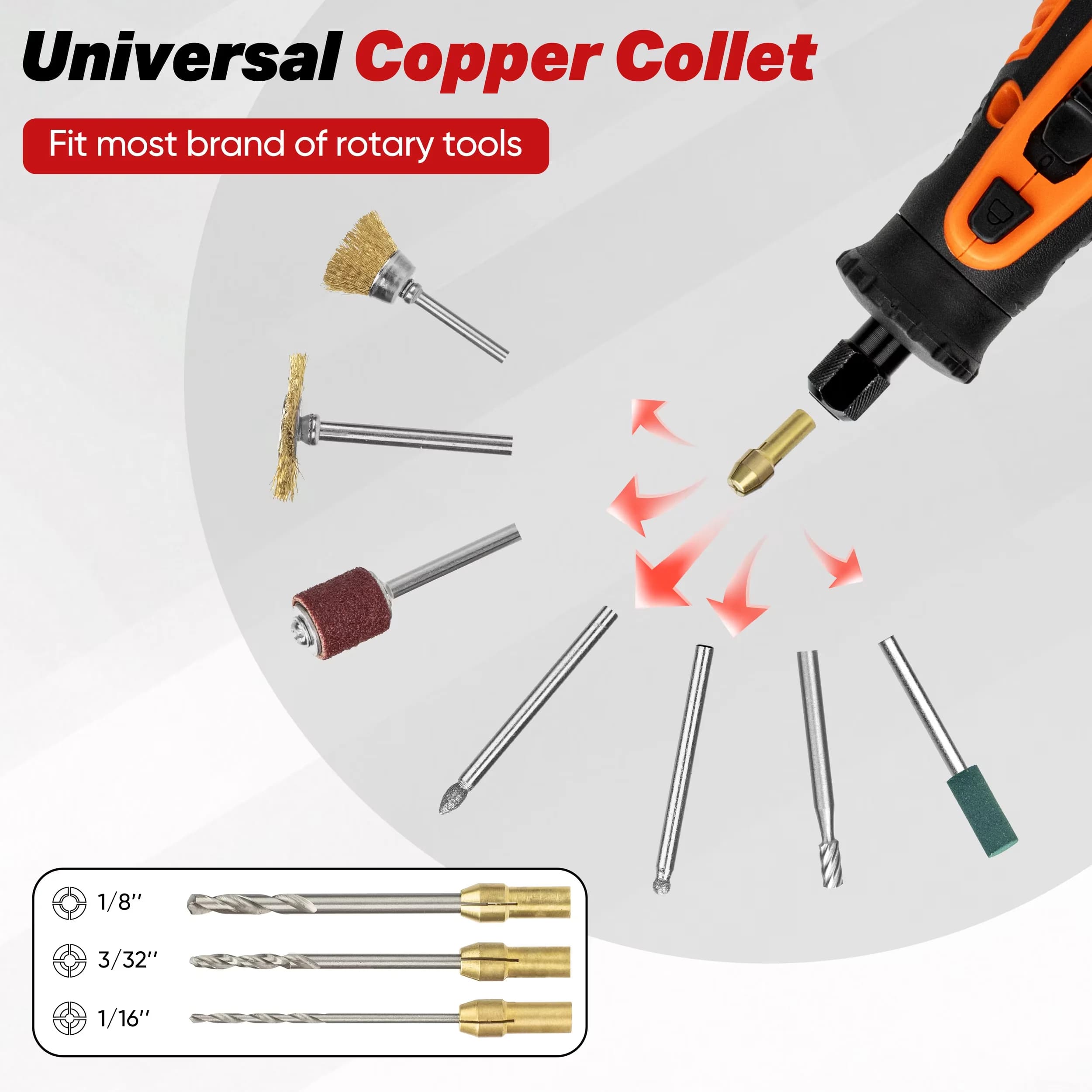 Modern Power Tool with Waterproof, Compatible, 508 Pcs Rotary Accessories Kit - Model 0A888B