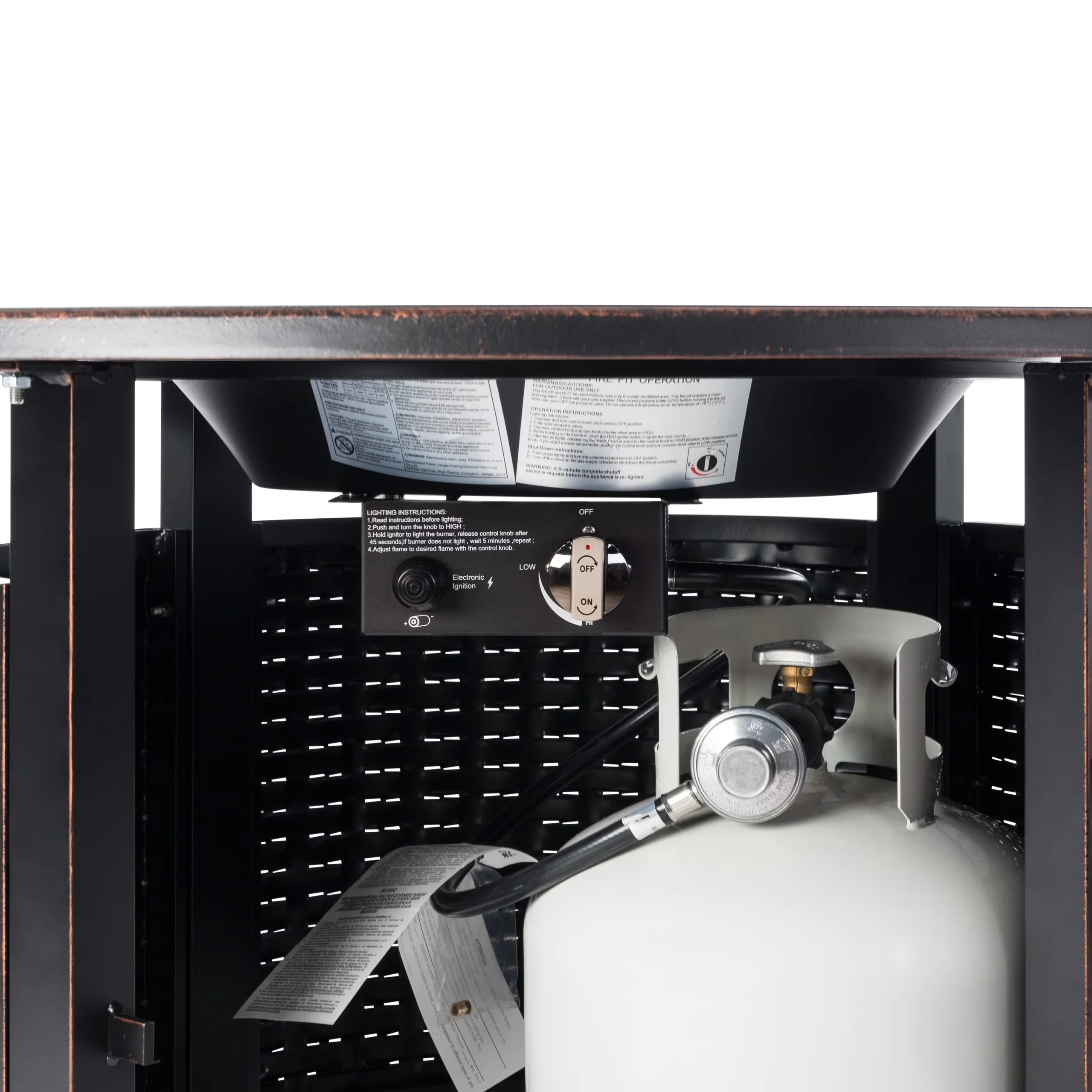 Outdoor Heating Stylish with Portable - Bronze Aluminum - Contemporary Style Model 6F46FA