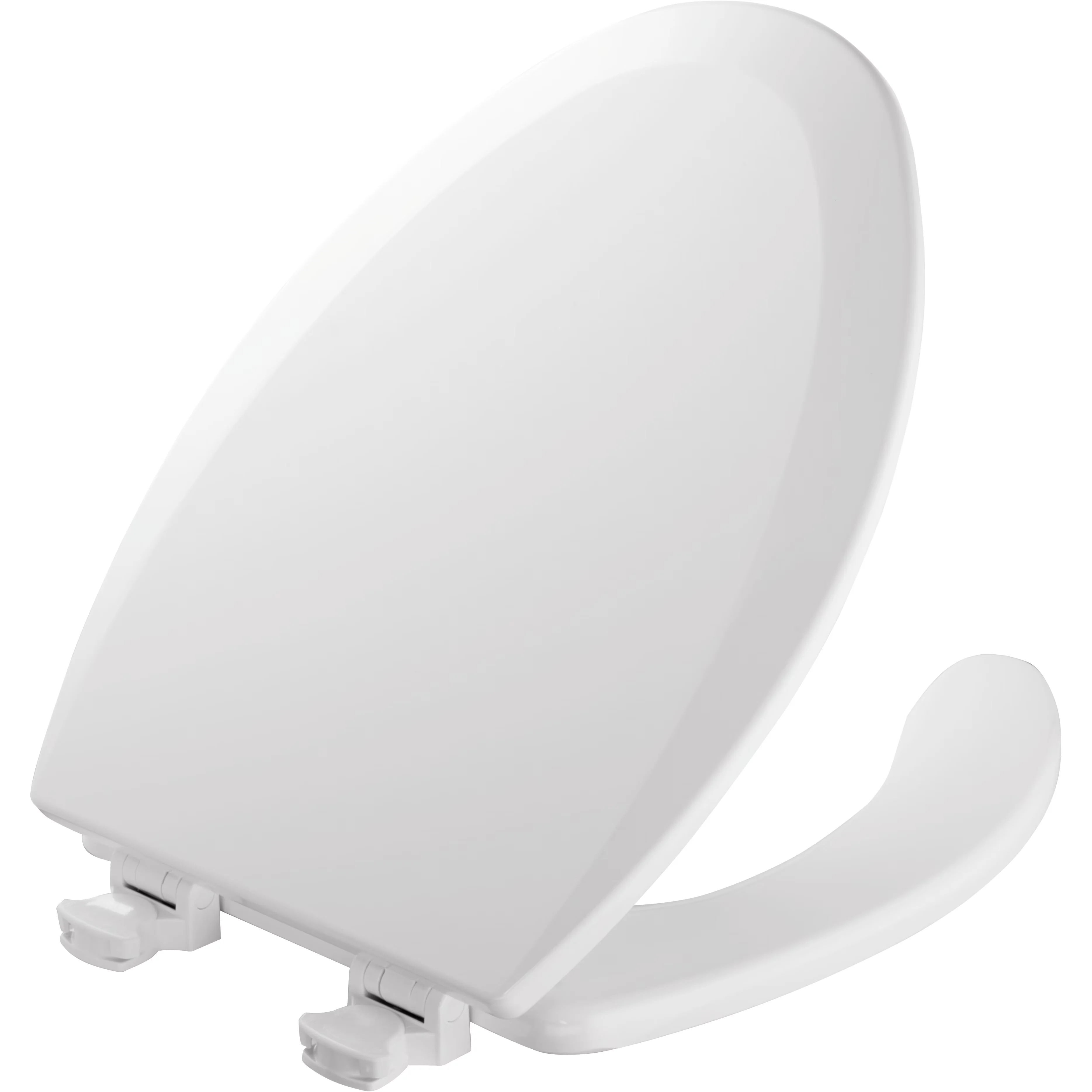 Efficient Toilet Seats And Lid with Easy To Clean, Color-matched bumpers and hinges - White Enameled Wood Model C54B84