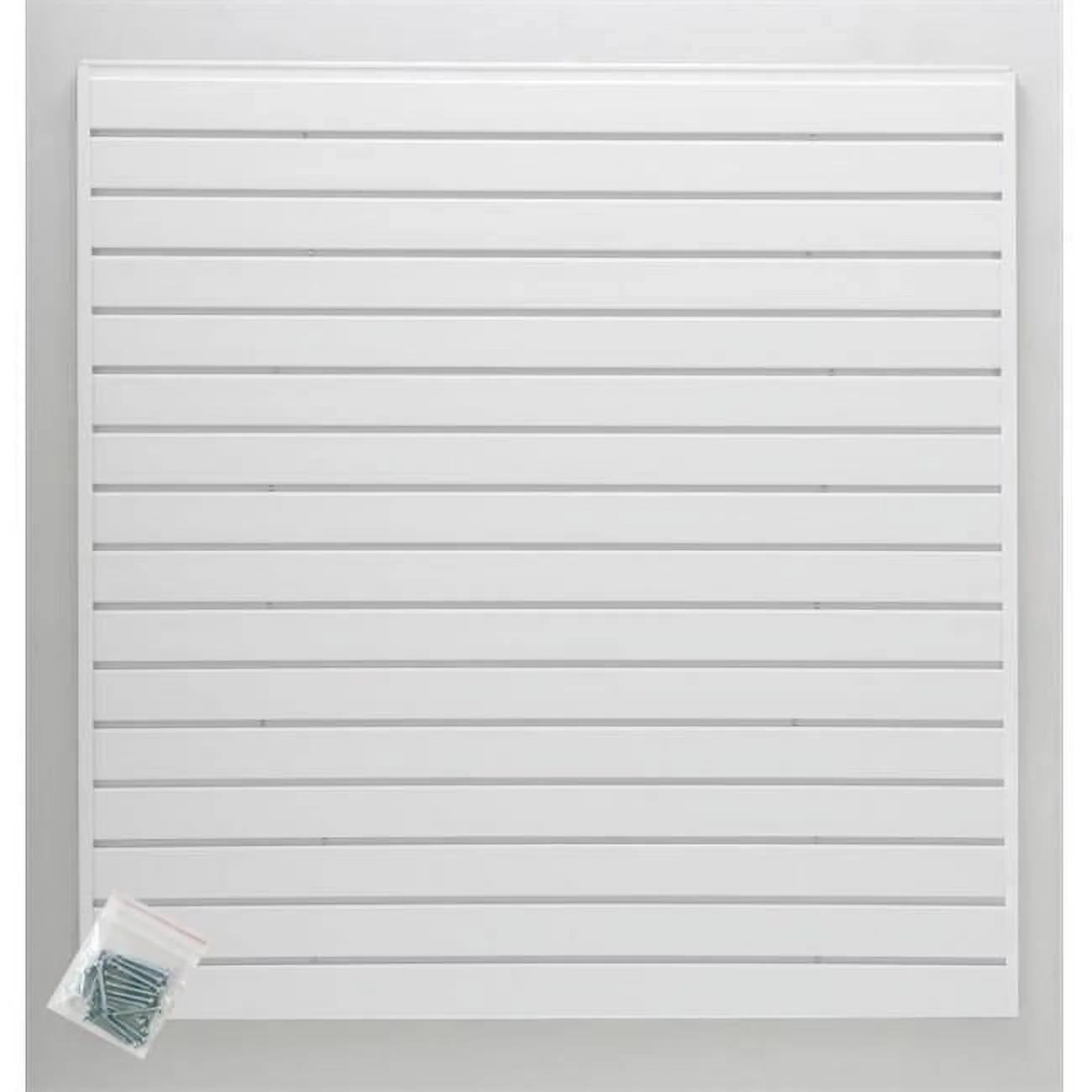 Innovative Garage Storage Supply with 48W, Decorative, Bruno 48 H x 48 W Slatwall Wall Kits - White Model 9FC940