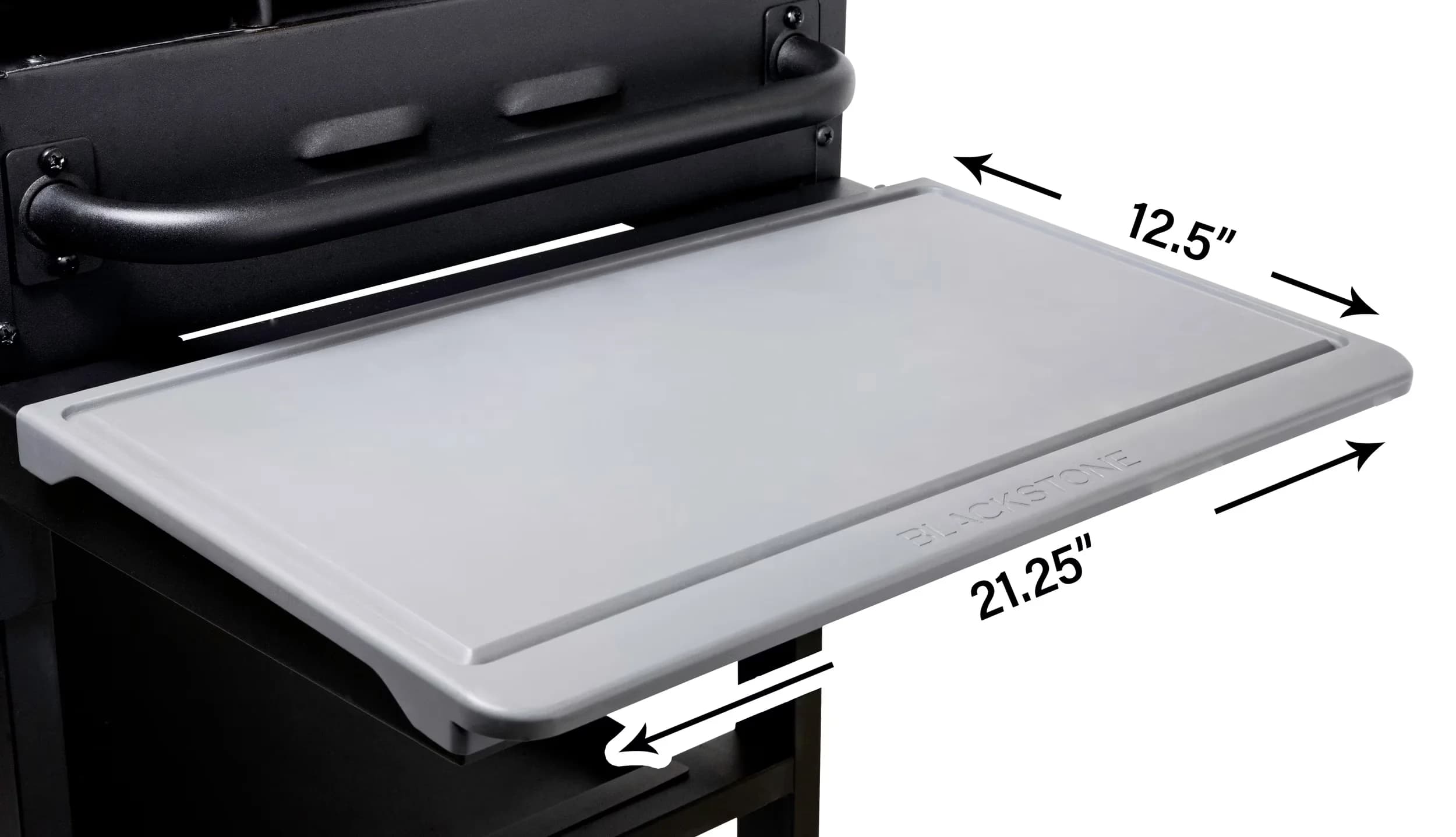 Flat Top Grill Efficient with Juice Grooves, Heat resistant, Removes easily for cleanup and storage - Black Plastic Model 2681E7