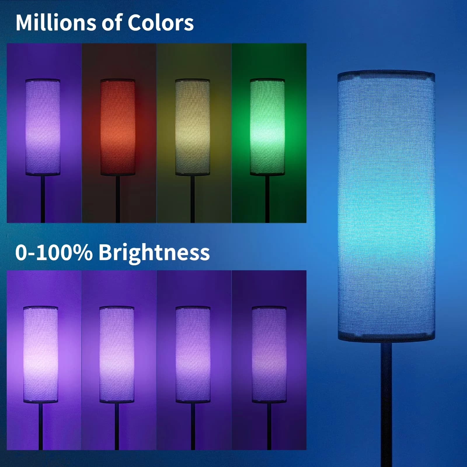 Lamp Set Professional with LED, 9W - Metal Gray for Living Room, Bedroom Model A0C46C