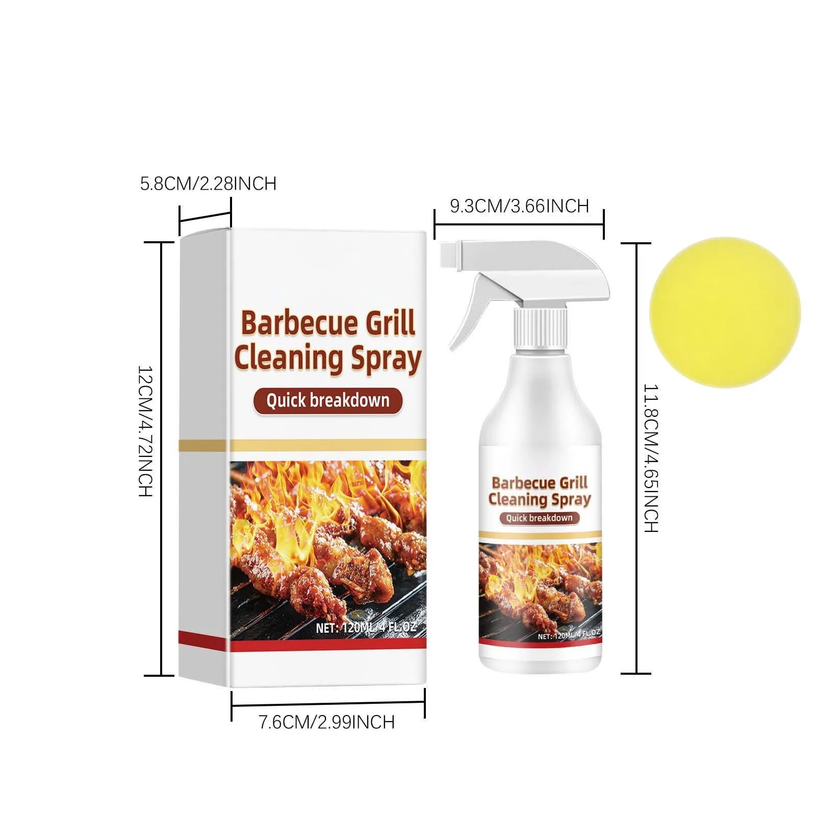 Essential Combo Grill with All Purpose, Heavy Duty - Plastic for Outdoor Model 772C14
